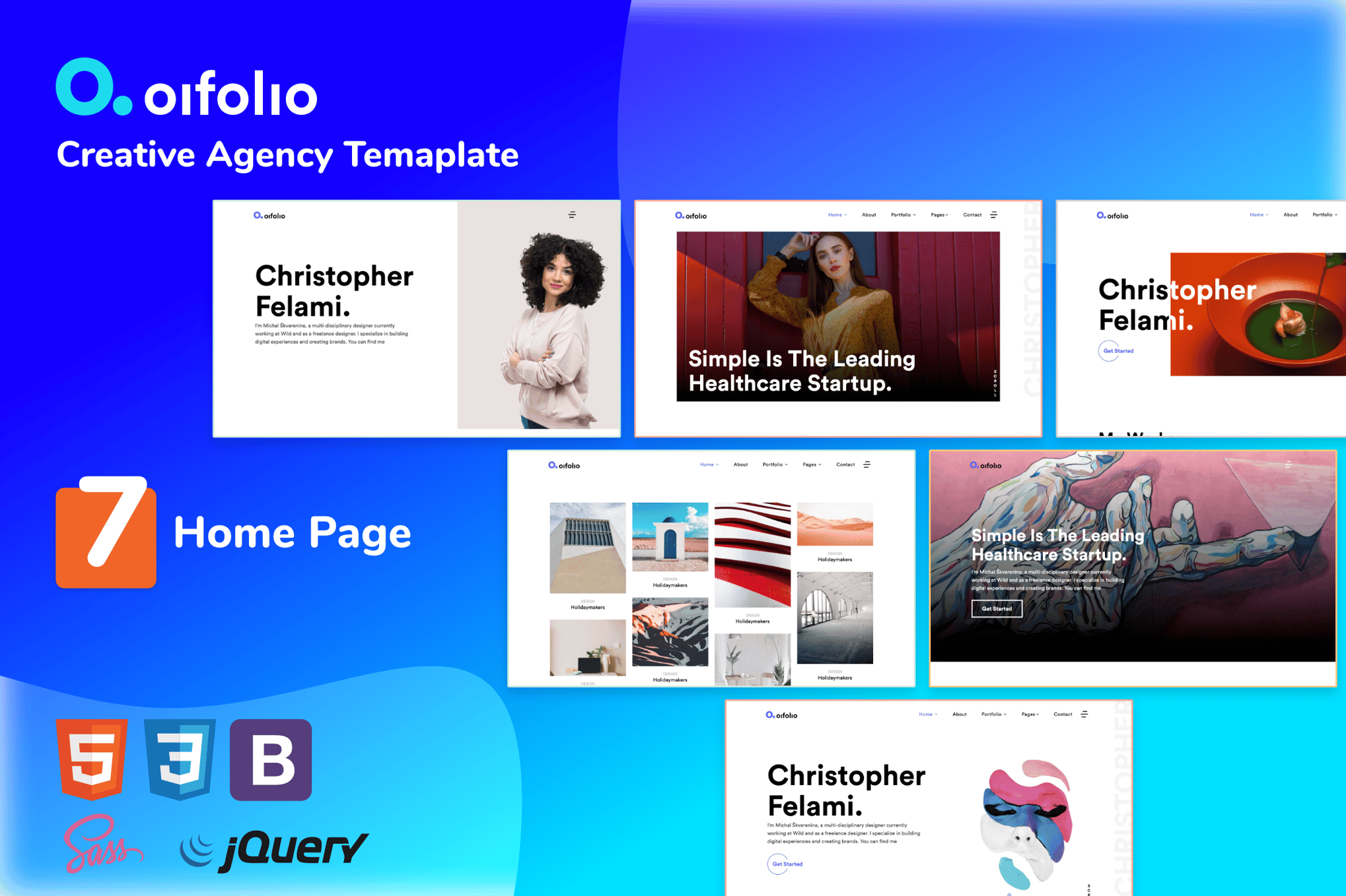 Imagen de portada de Agency Website Portfolio (plantilla web)