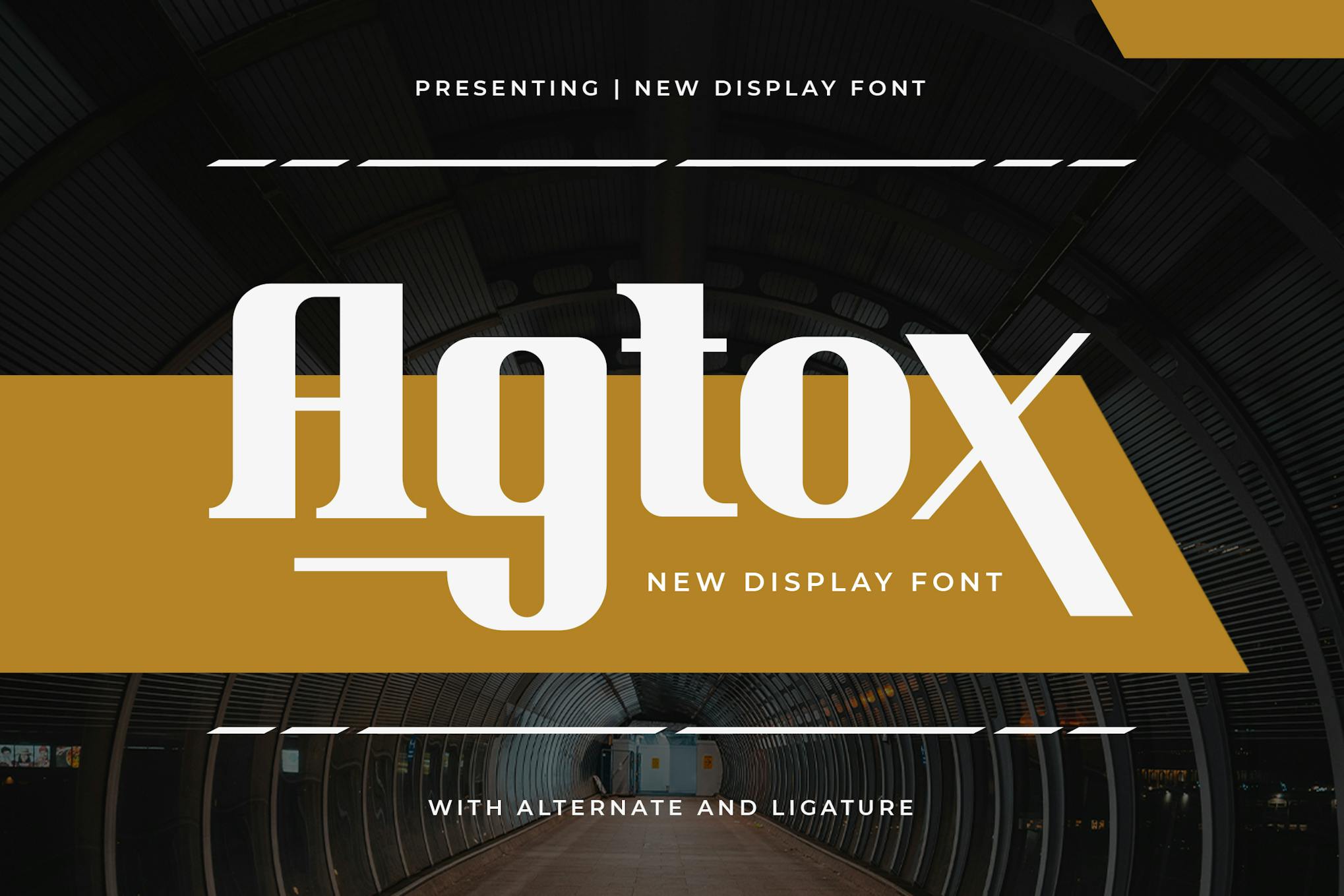 Imagen de portada de Agtox - New Display Font (fuente)