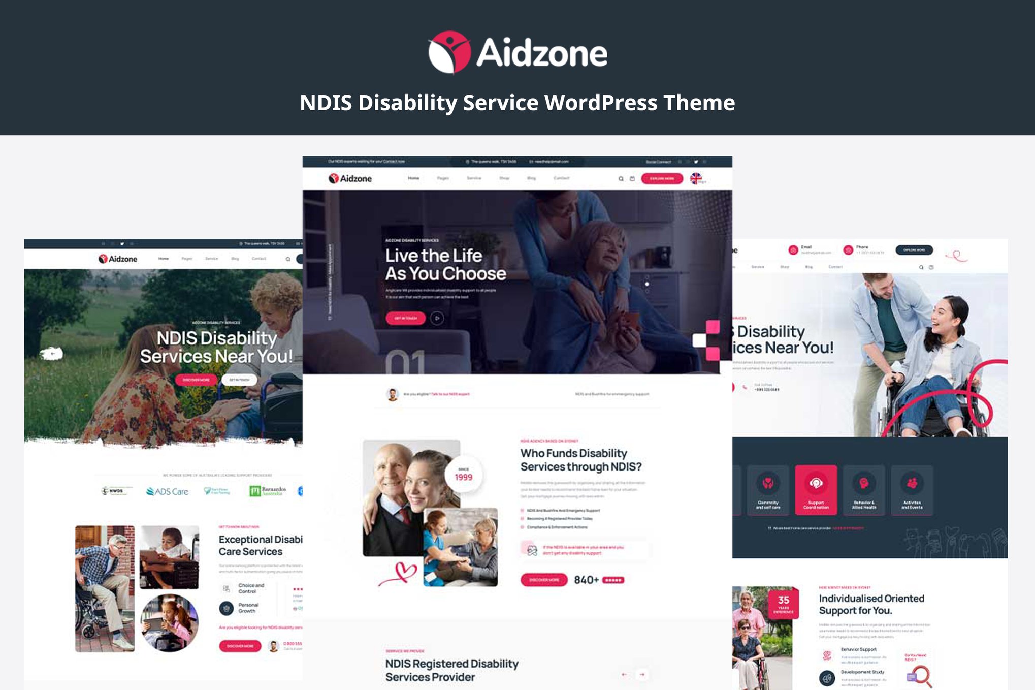 Imagen de portada de Aidzone – NDIS Disability Service WordPress Theme (tema)