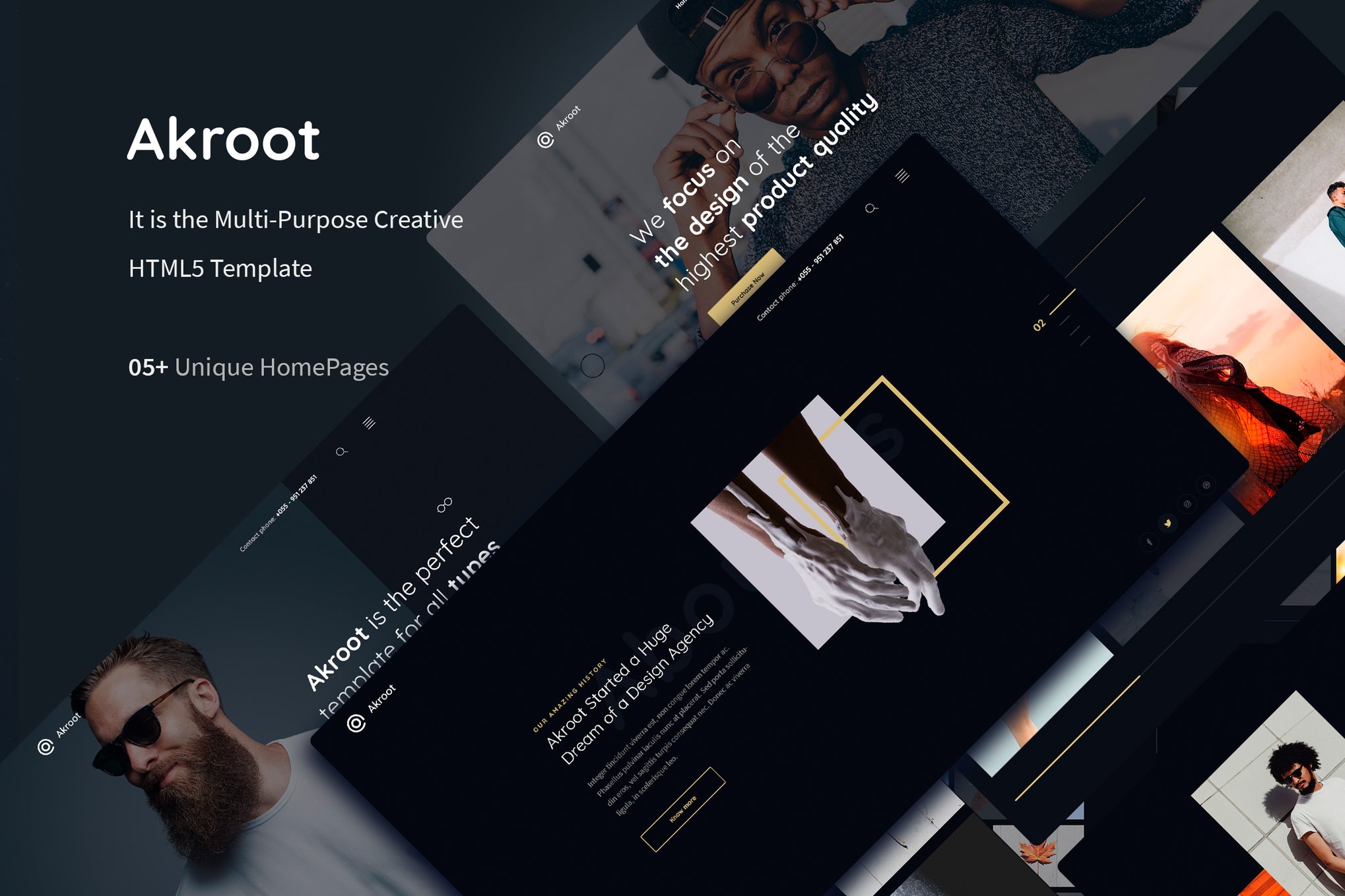 Imagen de portada de Akroot | It is the Multi-purpose Creative HTML5 (plantilla web)