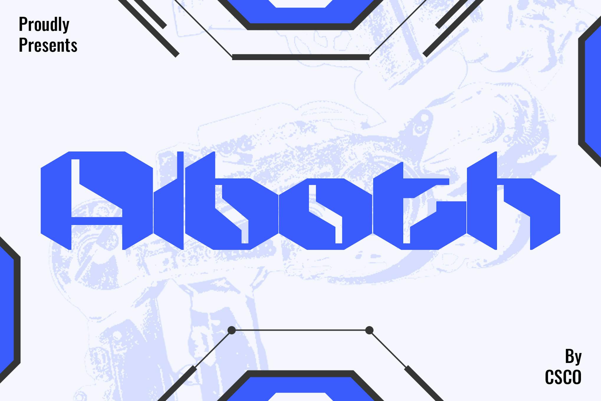 Imagen de portada de Alboth – Futuristic Typeface (fuente)