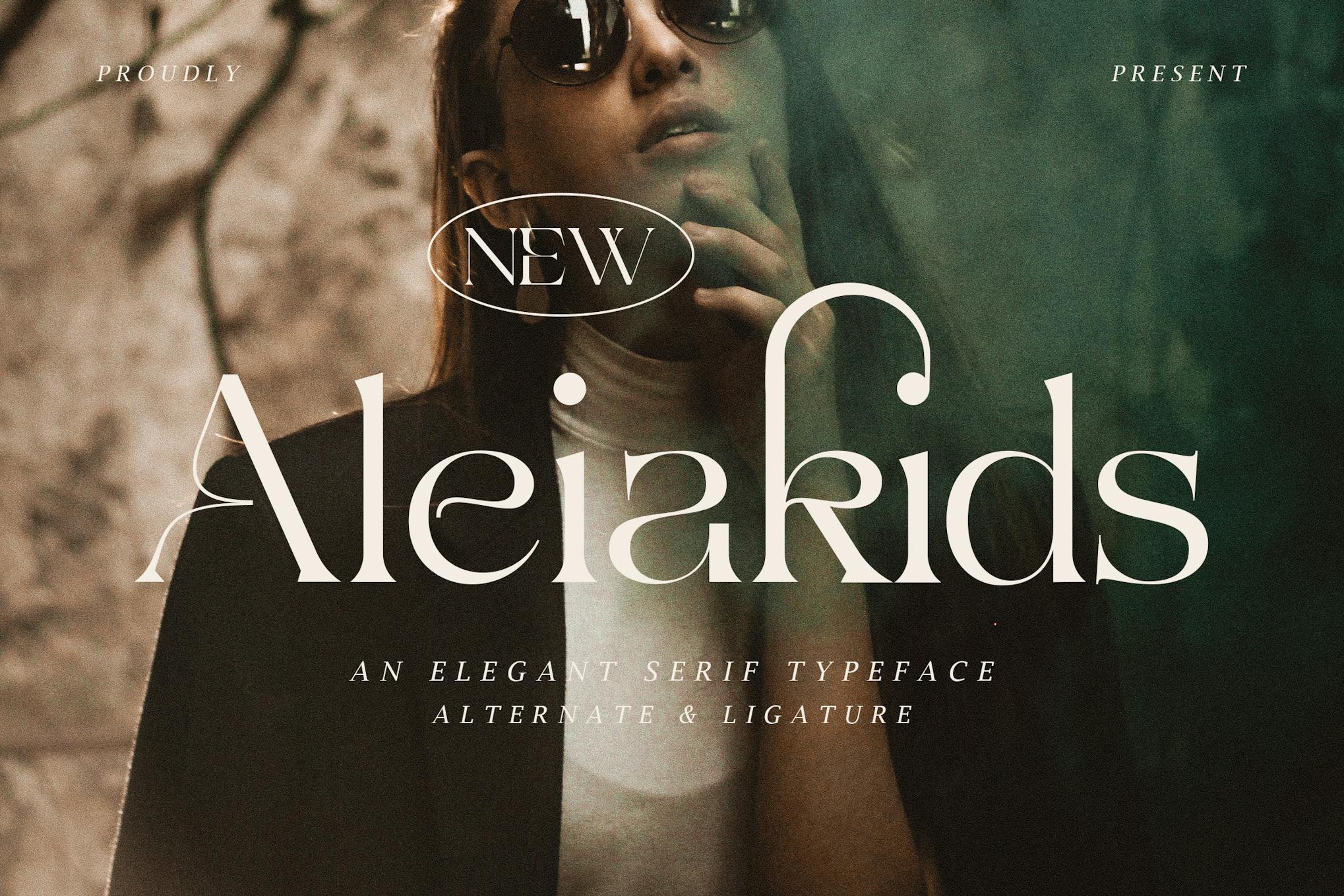 Imagen de portada de Aleiakids - An Elegant Serif Typeface (fuente)
