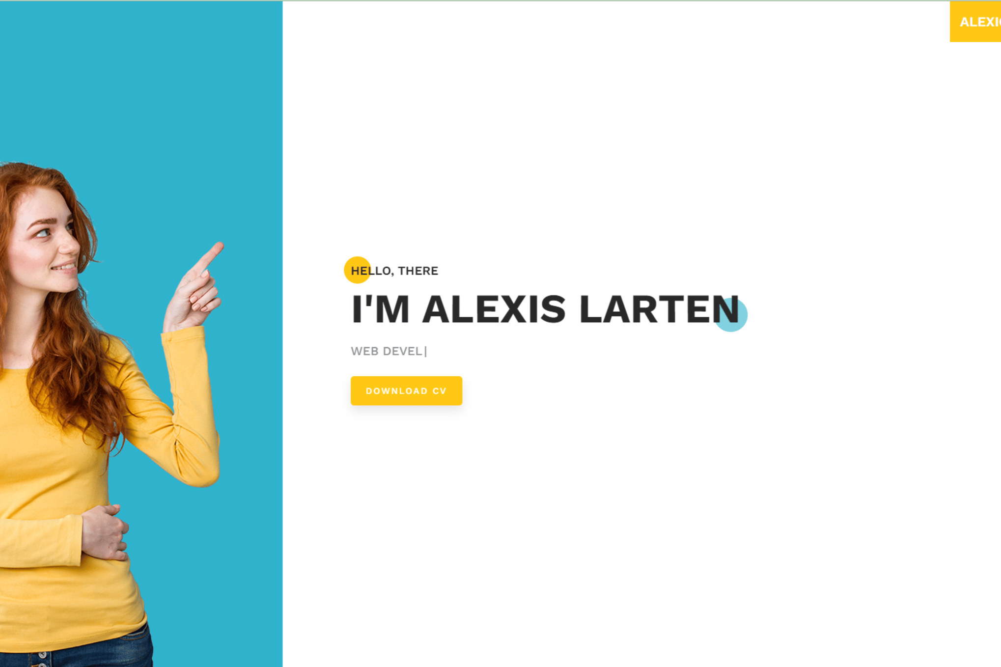 Imagen de portada de Alexio – React NextJS Personal Portfolio (plantilla web)