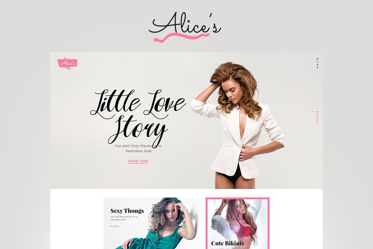 Imagen de portada de Alice's (plantilla web)