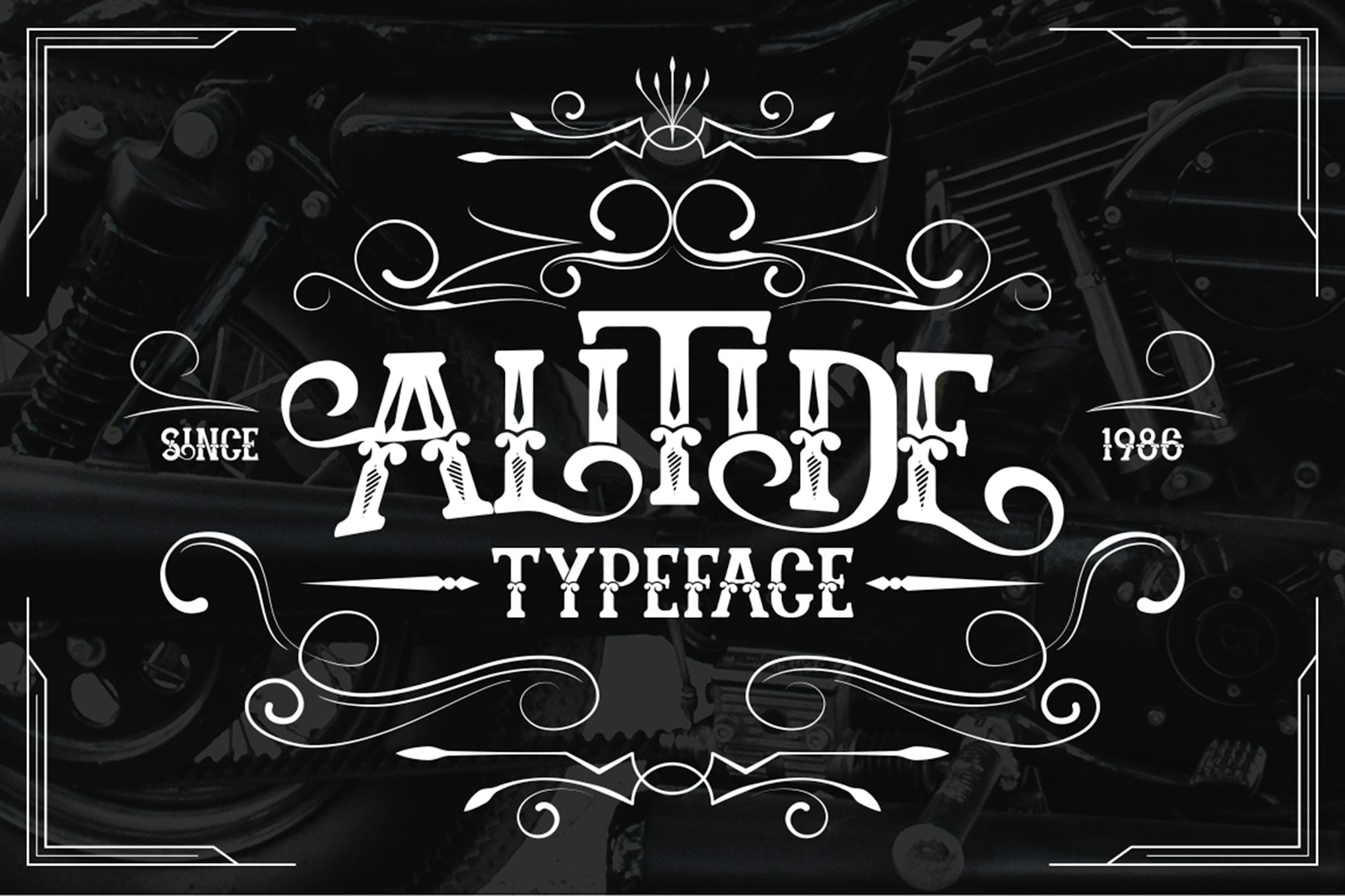 Imagen de portada de ALITIDE Typeface (fuente)