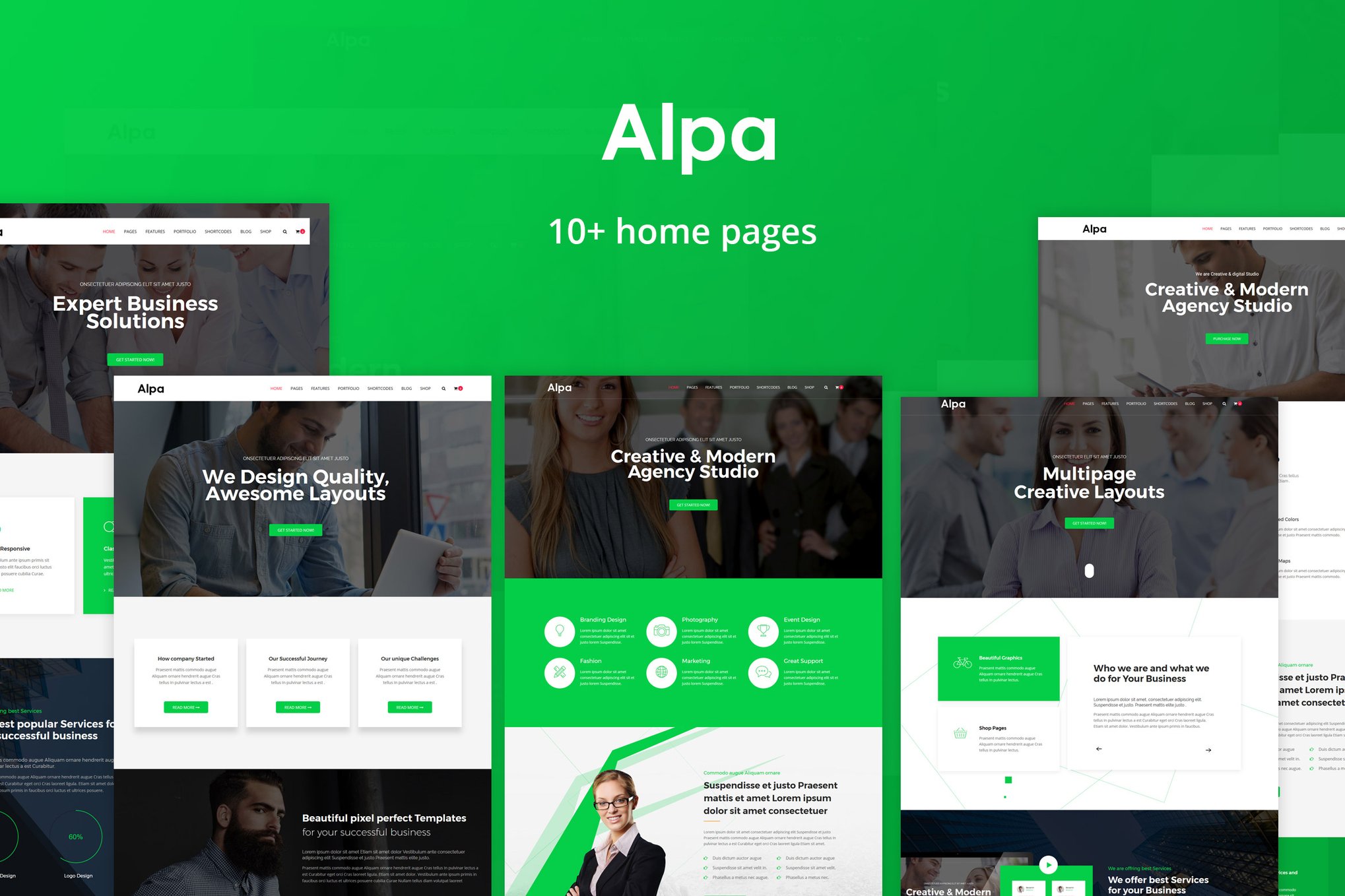 Imagen de portada de Alpa | Responsive Multipurpose HTML5 Template (plantilla web)
