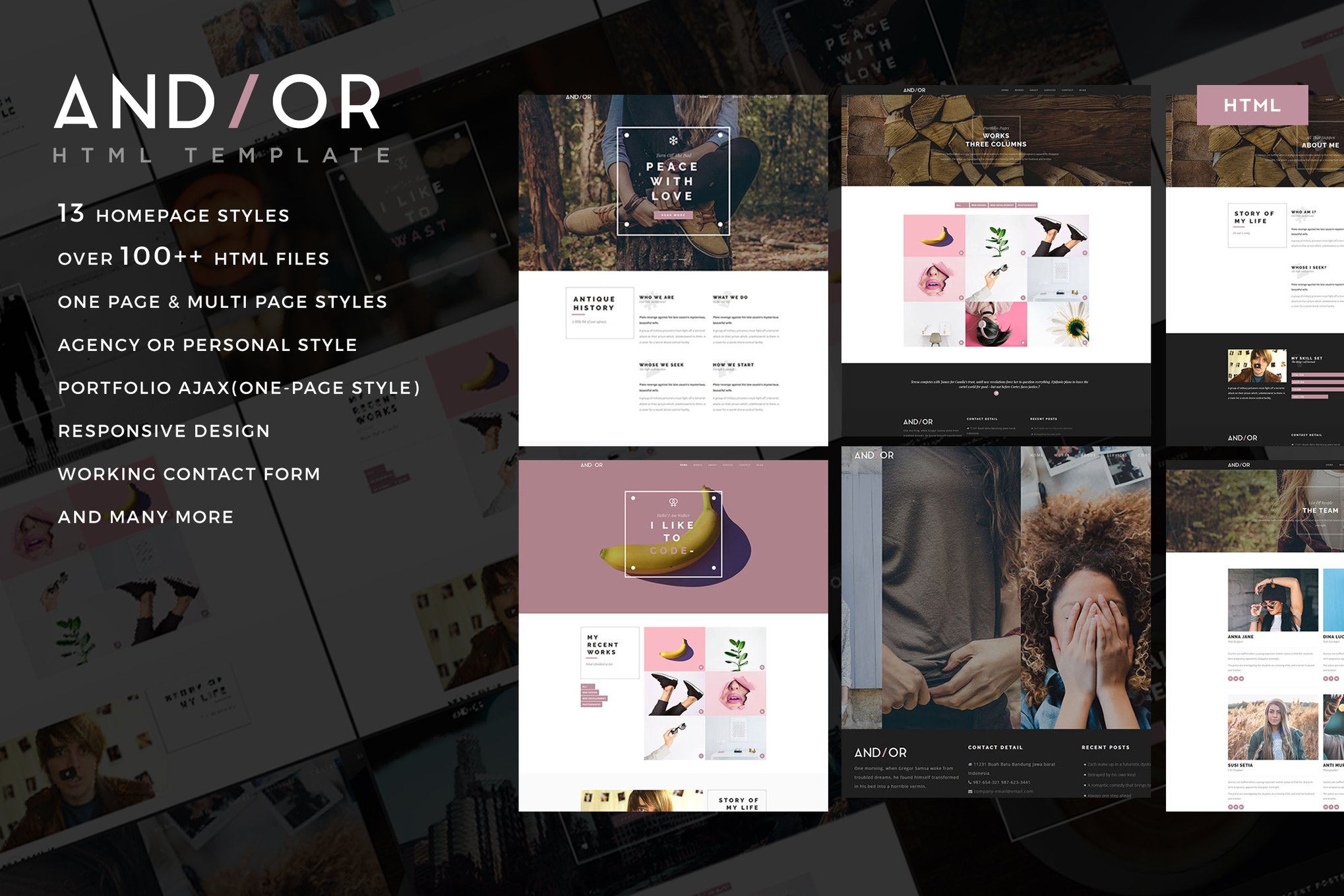 Imagen de portada de Andior (plantilla web)
