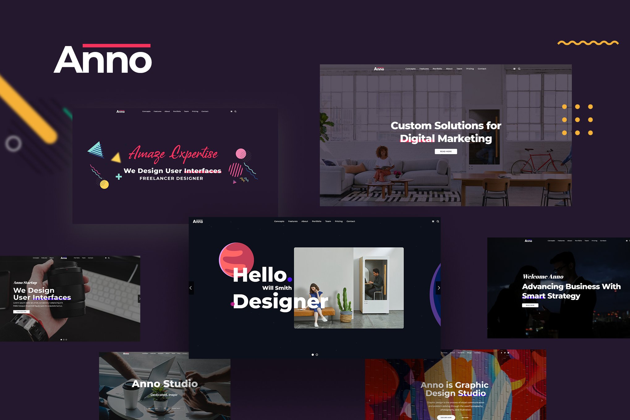 Imagen de portada de Anno - Digital Agency HTML5 Template (plantilla web)