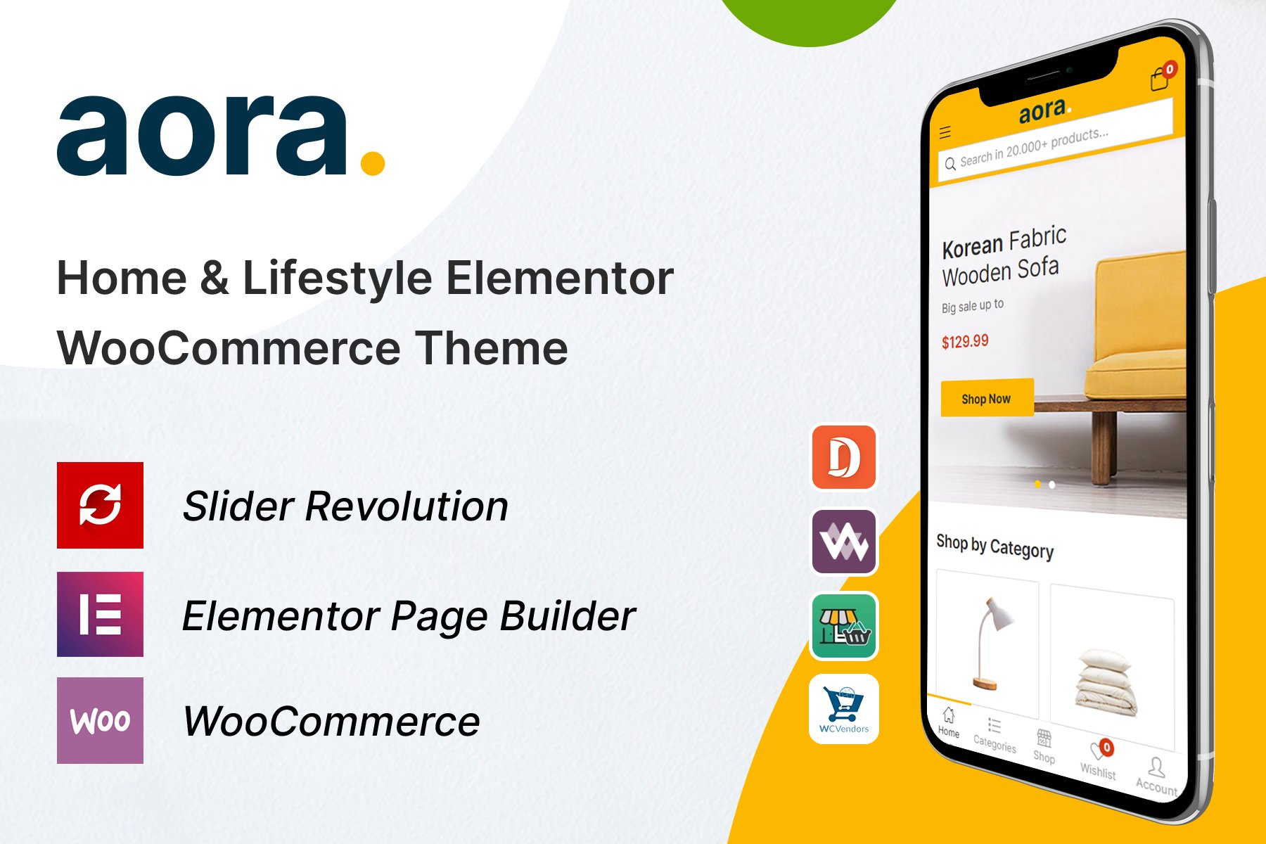 Imagen de portada de Aora - Home & Lifestyle Elementor Theme (tema)
