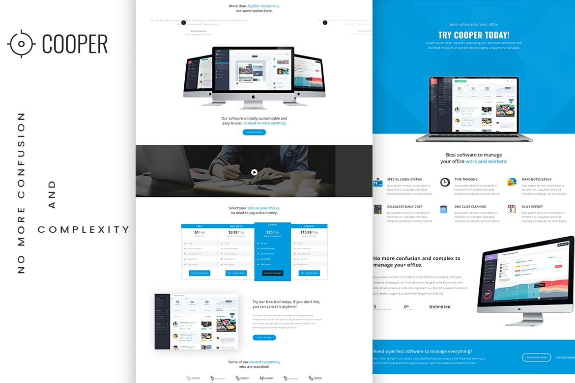 Imagen de portada de App Landing HTML Template (plantilla web)