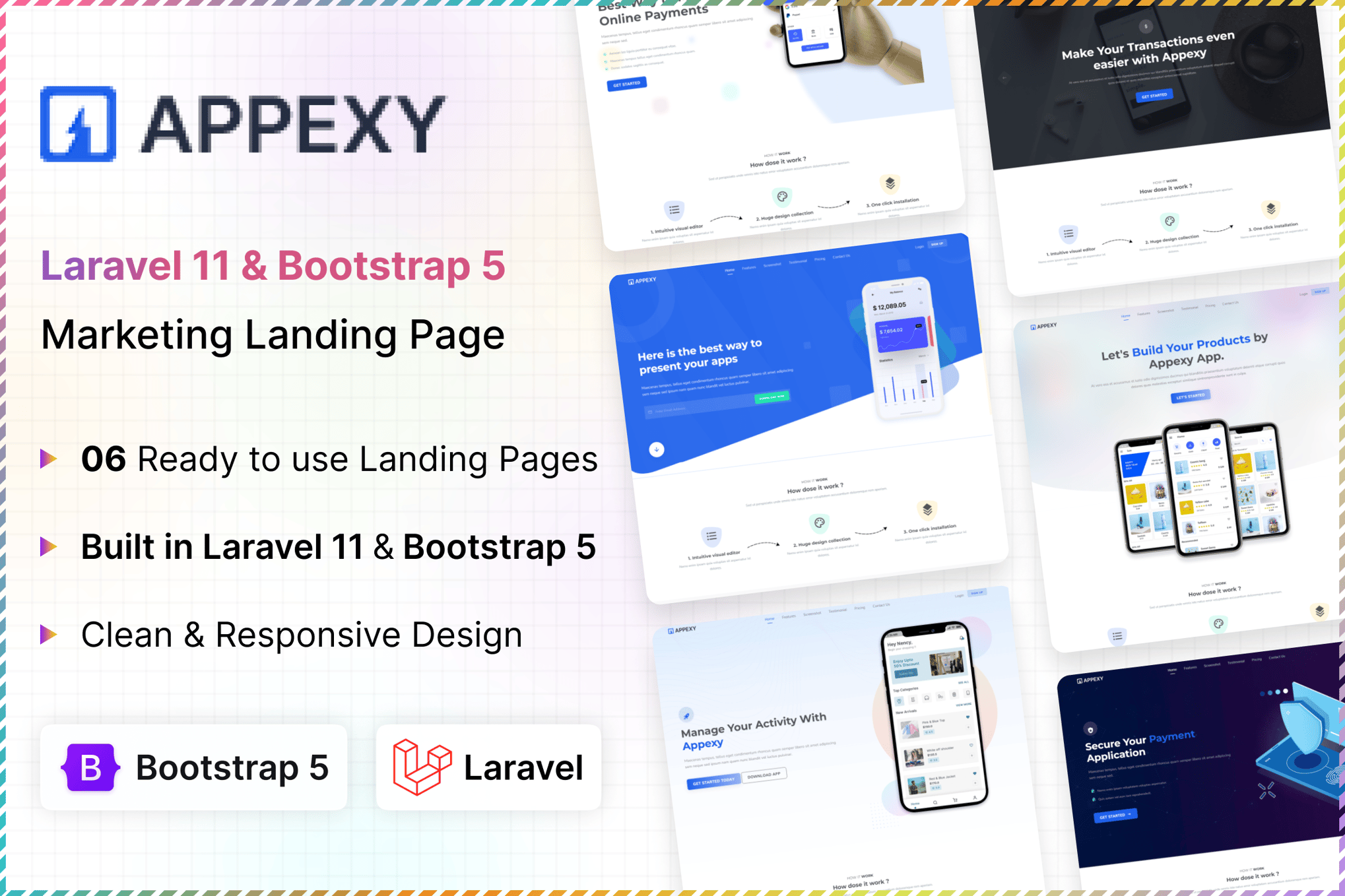 Imagen de portada de Appexy - Laravel 11 Landing Page Template (plantilla web)