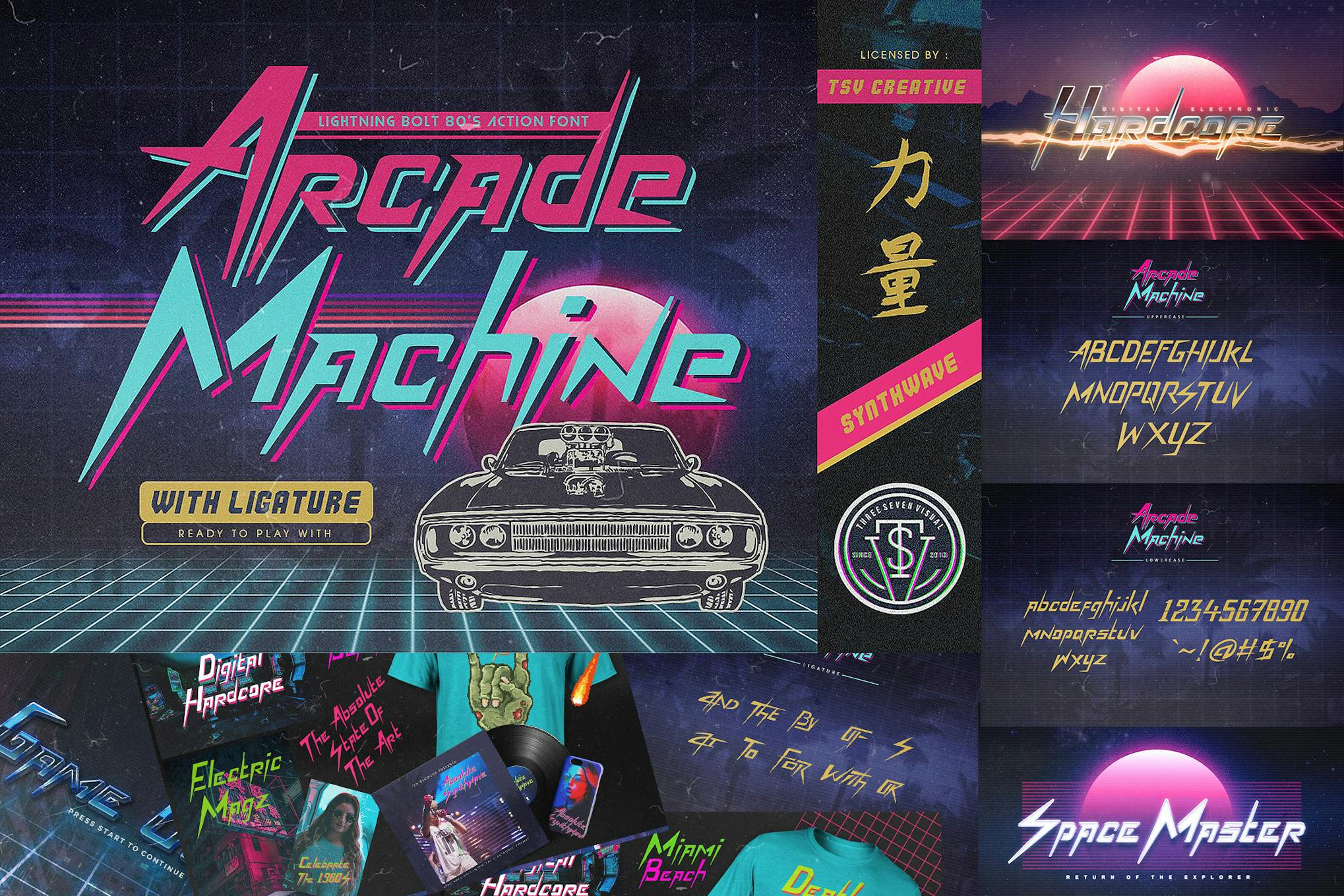 Imagen de portada de Arcade Machine 80's Retro Font (fuente)