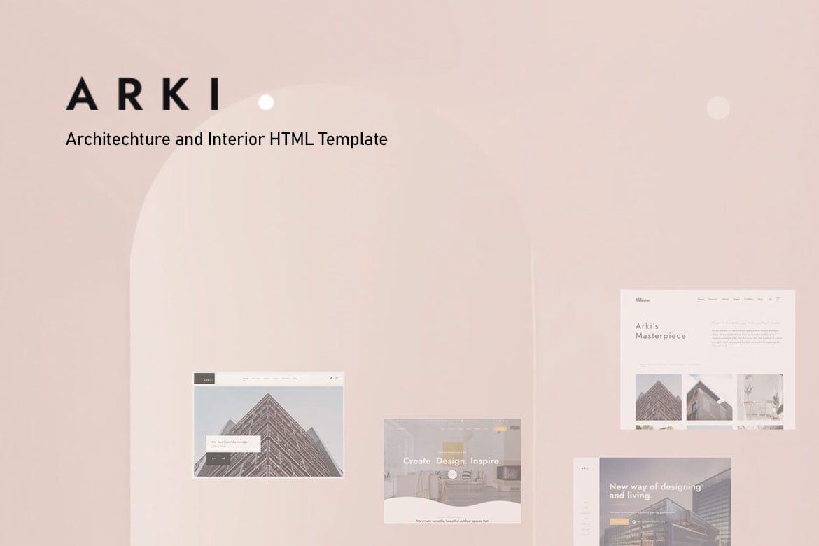 Imagen de portada de Arki - Architecture HTML Template (plantilla web)