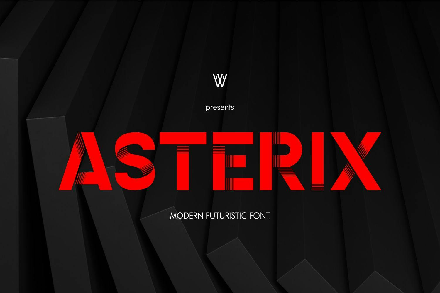 Imagen de portada de Asterix | 3D fonts | Futuristic (fuente)