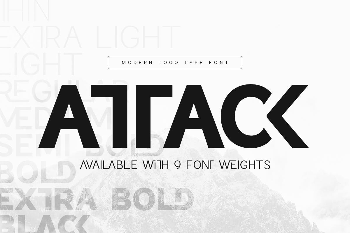 Imagen de portada de Attack - Corporate Logo Font (fuente)