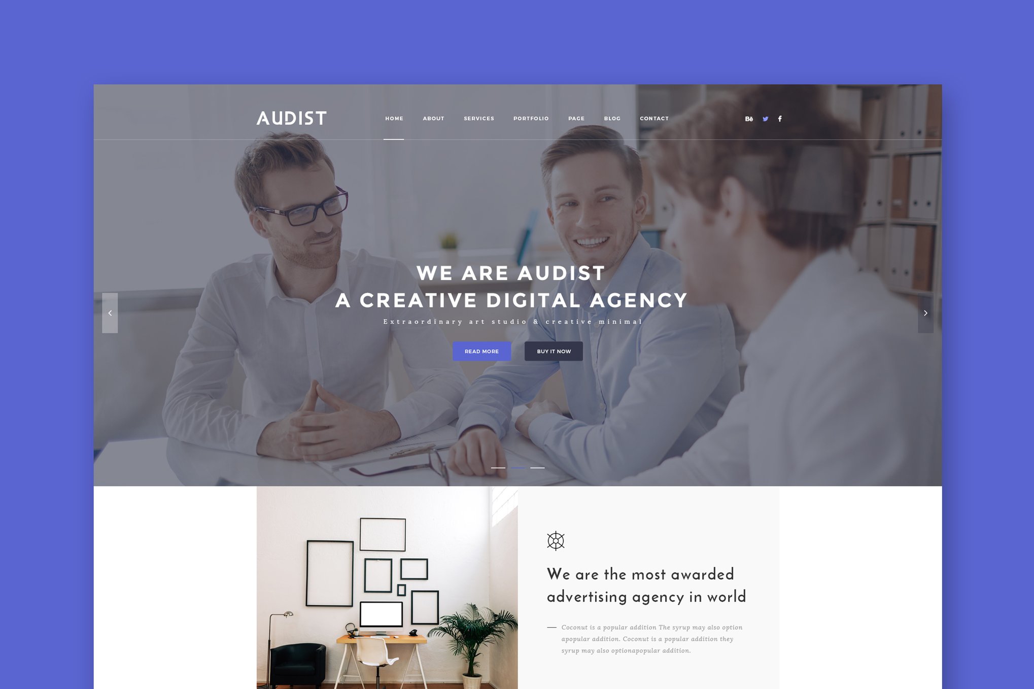 Imagen de portada de Audist - Modern Portfolio HTML5 Template (plantilla web)