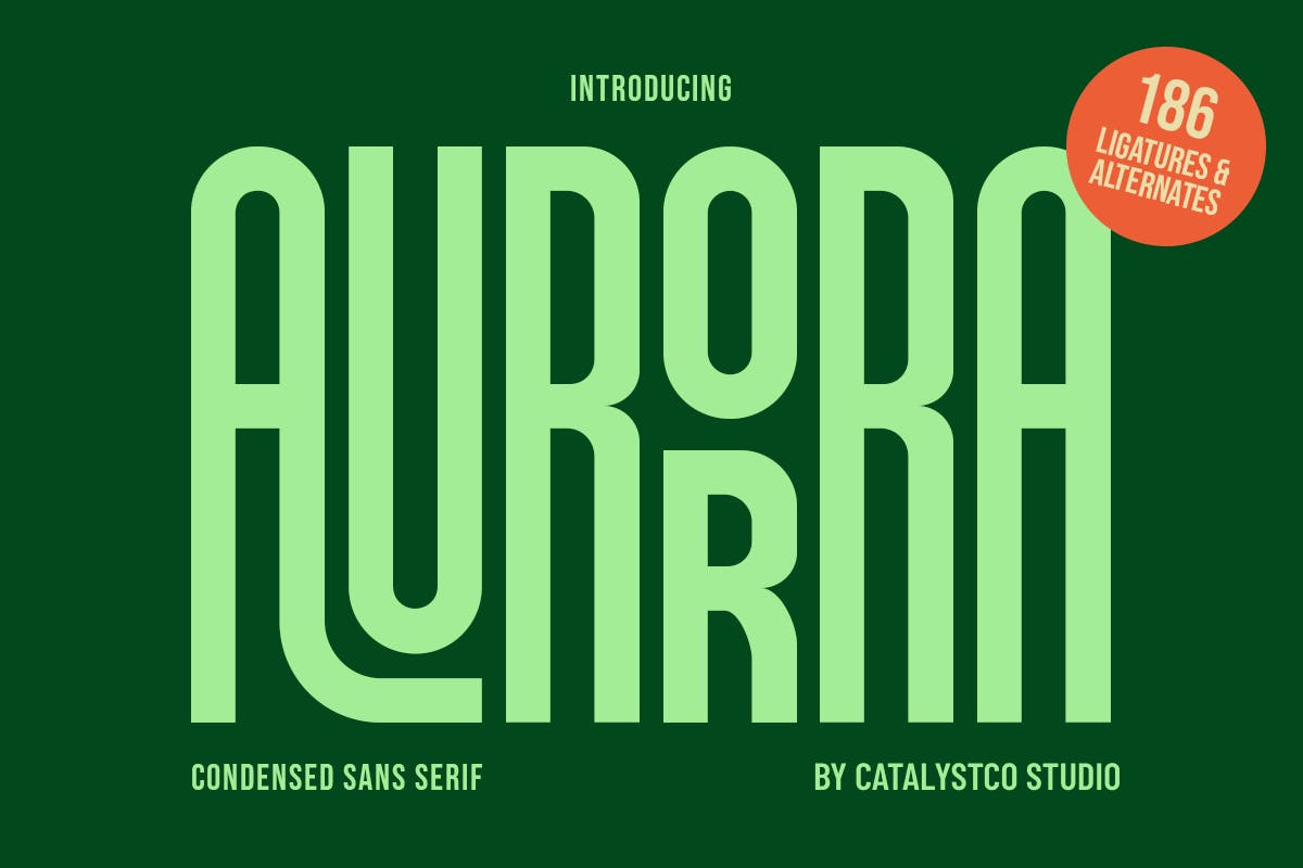 Imagen de portada de Aurorra - Condensed Sans Serif (fuente)