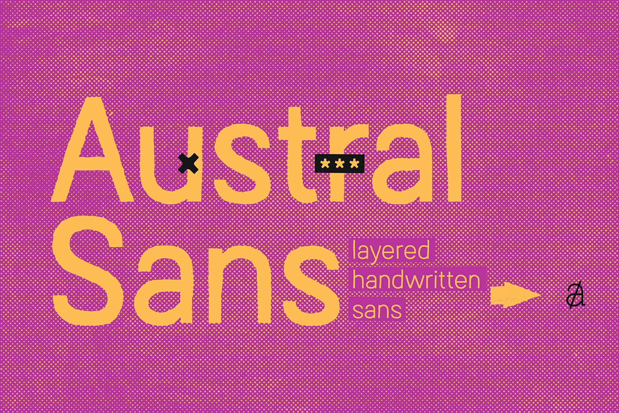 Imagen de portada de Austral Sans (fuente)