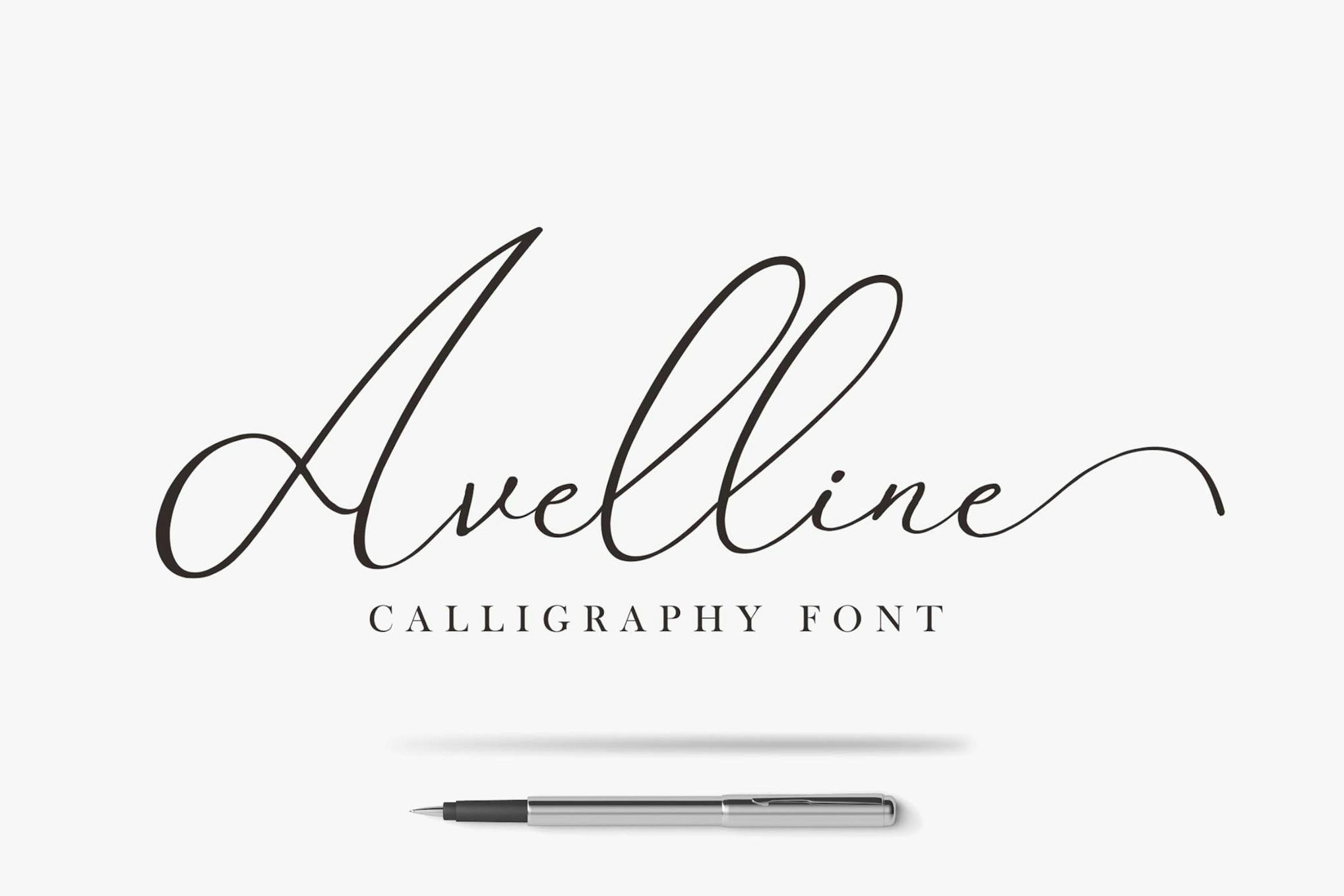 Imagen de portada de Avelline Luxury Font (fuente)