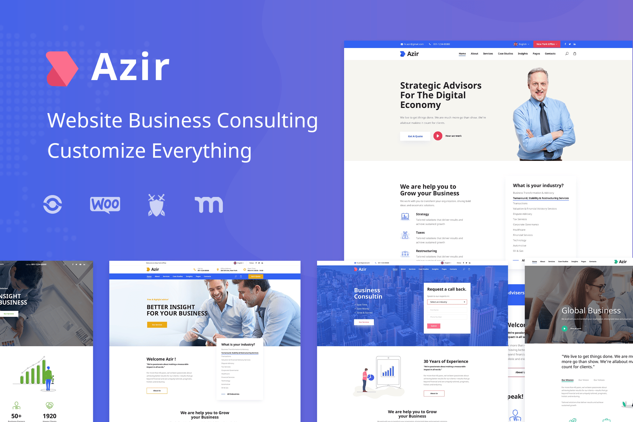 Imagen de portada de Azir | Consulting Finance HTML5 Template (plantilla web)