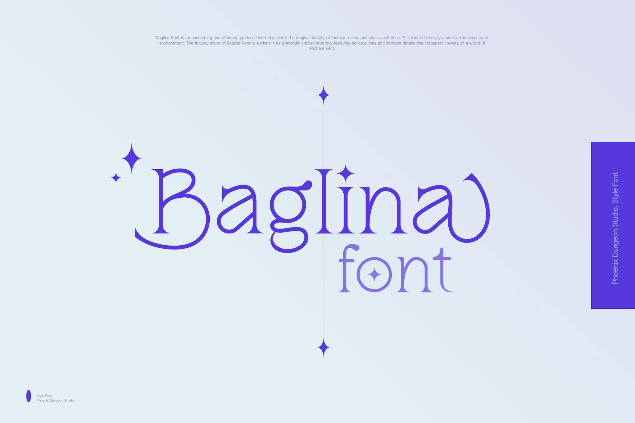 Imagen de portada de Baglina Font (fuente)