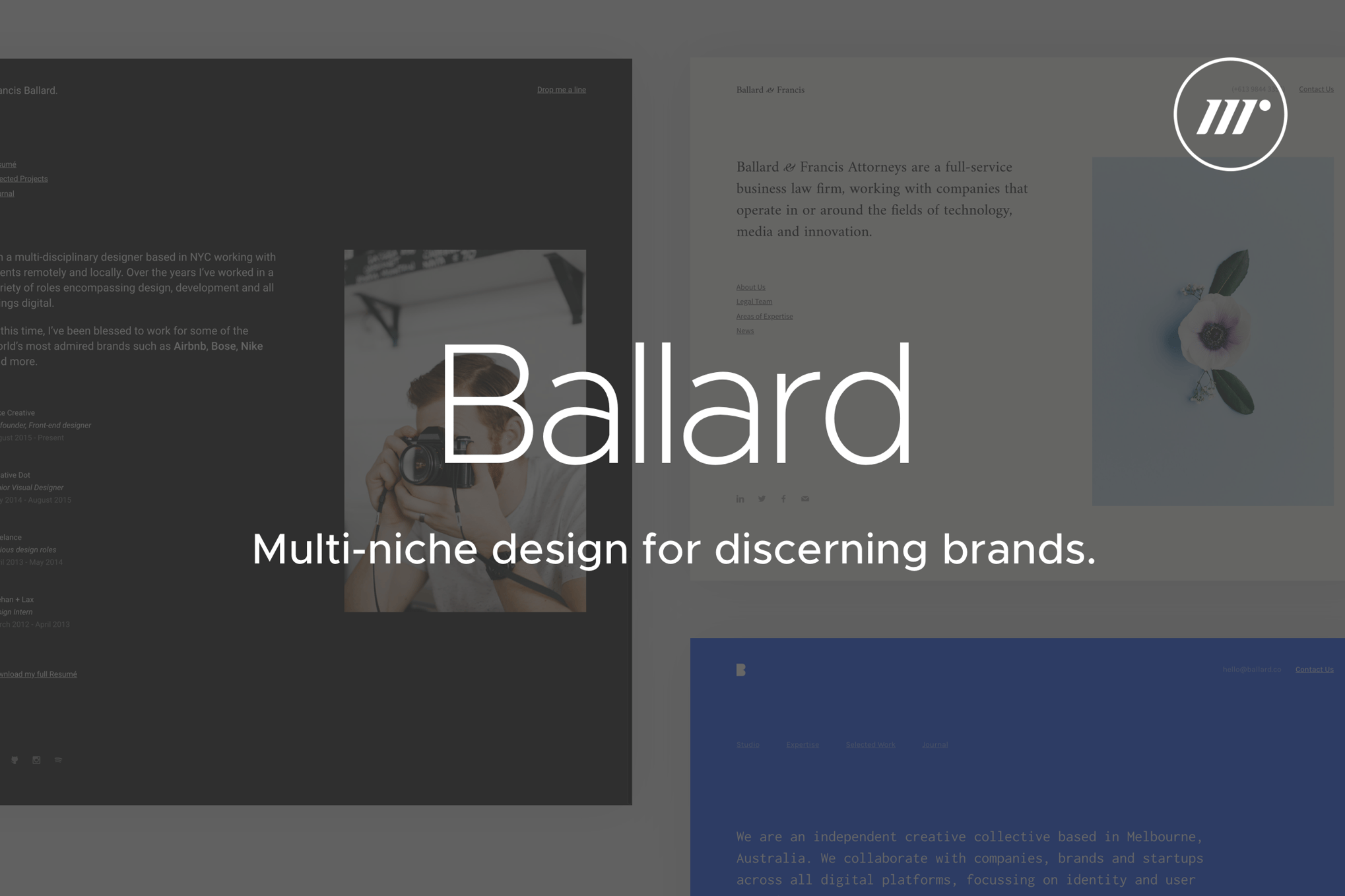 Imagen de portada de Ballard | CV, Agency, Law & Restaurant Template (plantilla web)