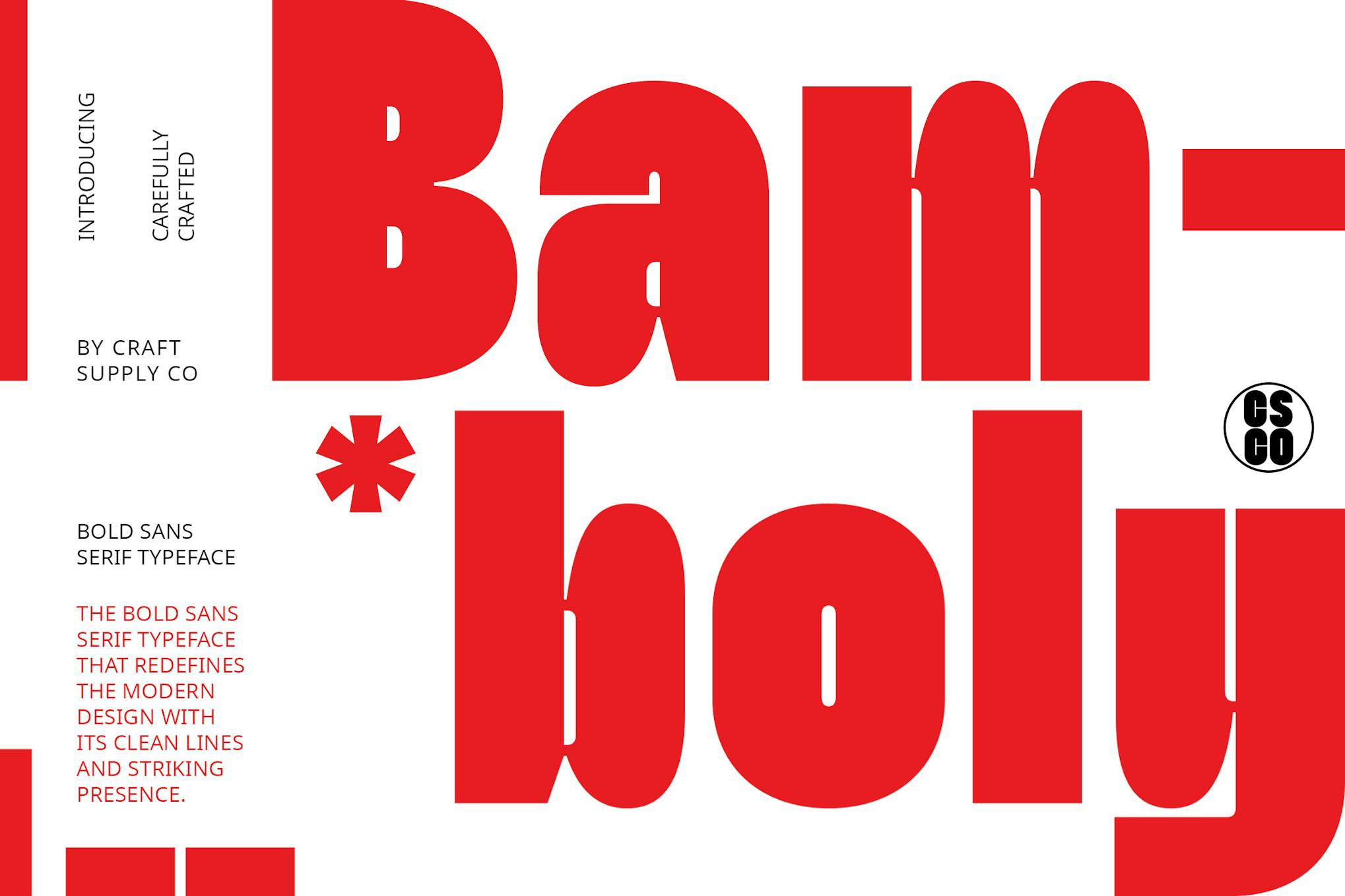 Imagen de portada de Bamboly – Bold Sans Serif (fuente)