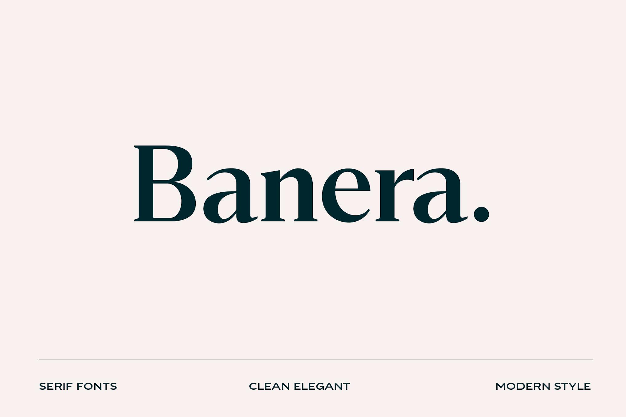 Imagen de portada de Banera Display Font (fuente)