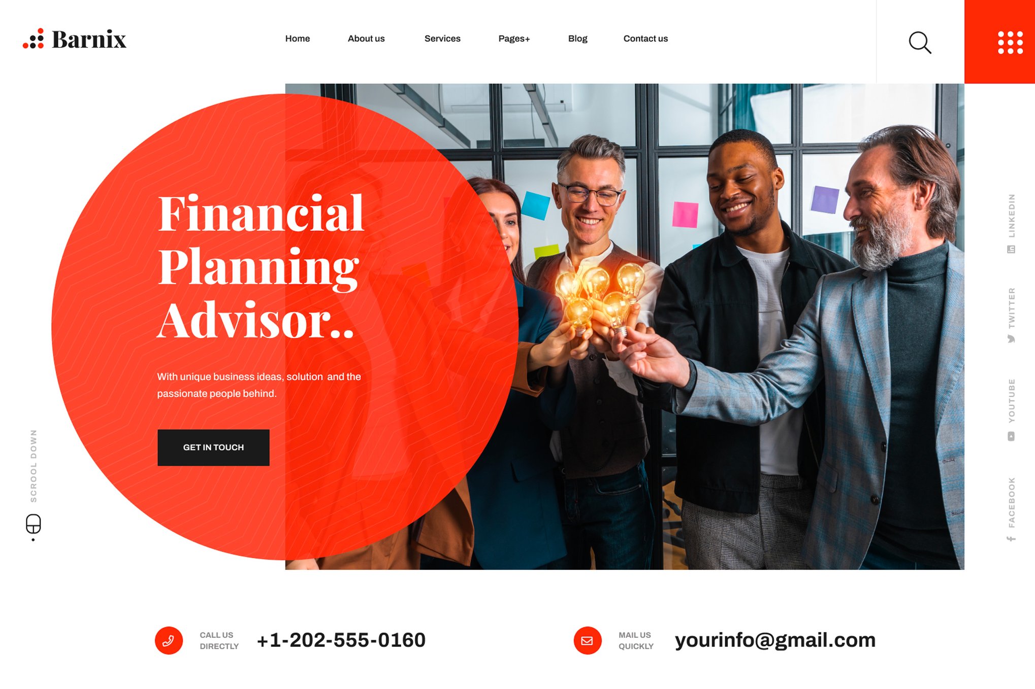 Imagen de portada de Barnix - Business & Financial HTML Template (plantilla web)