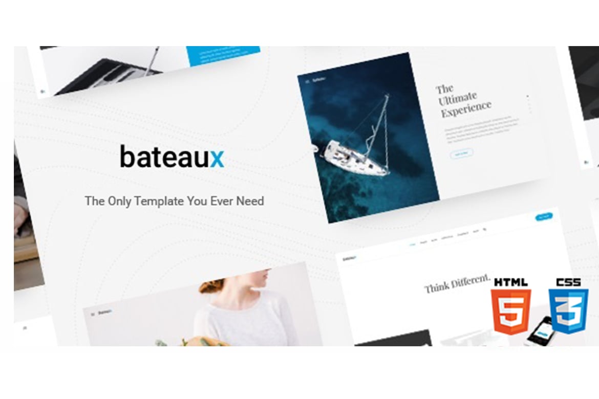 Imagen de portada de Bateaux - Creative Multi-Purpose HTML Theme (plantilla web)