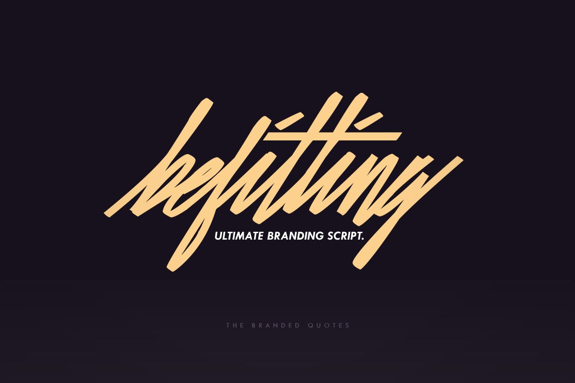 Imagen de portada de Befitting Script (fuente)