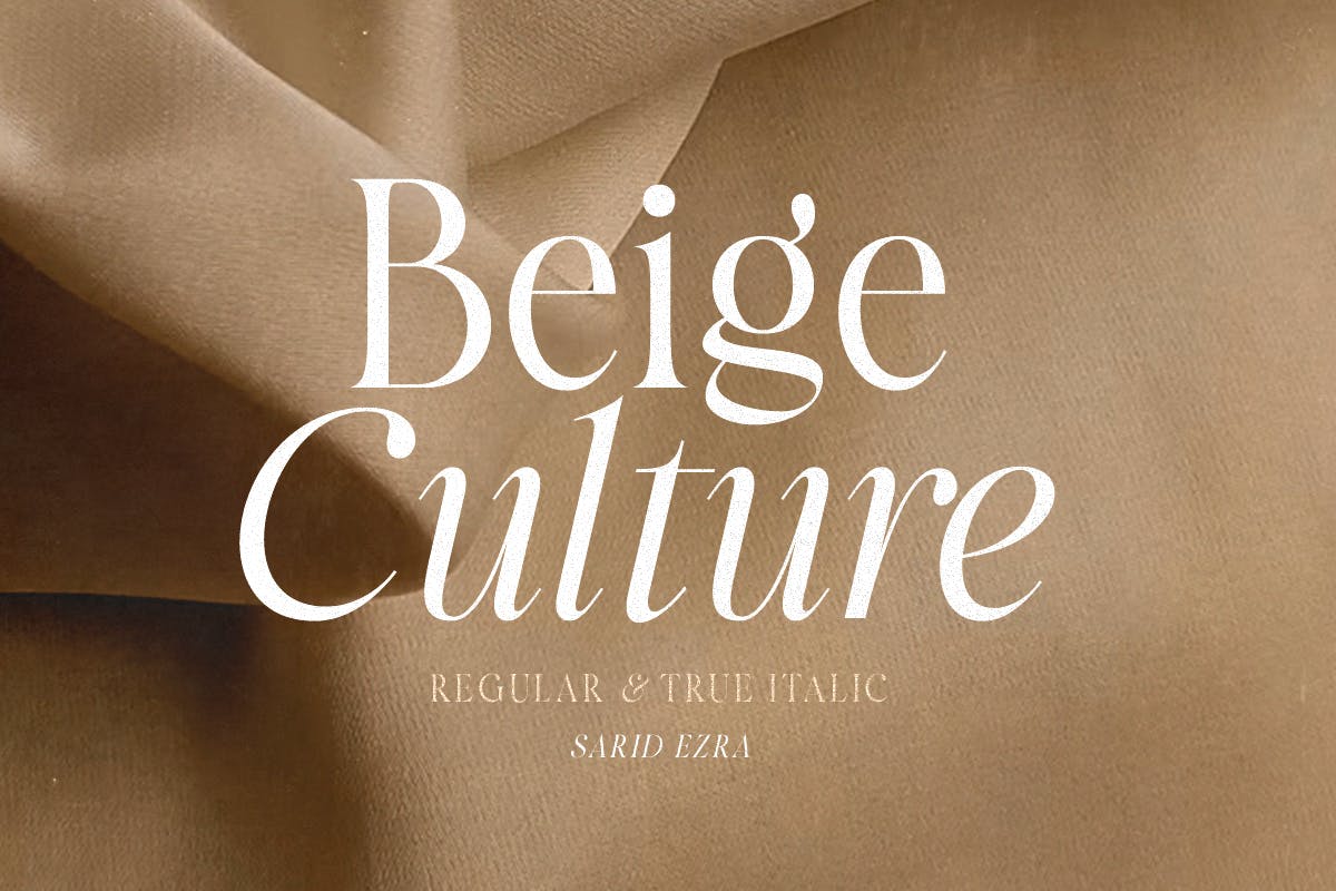 Imagen de portada de Beige Culture - Luxury Serif (fuente)