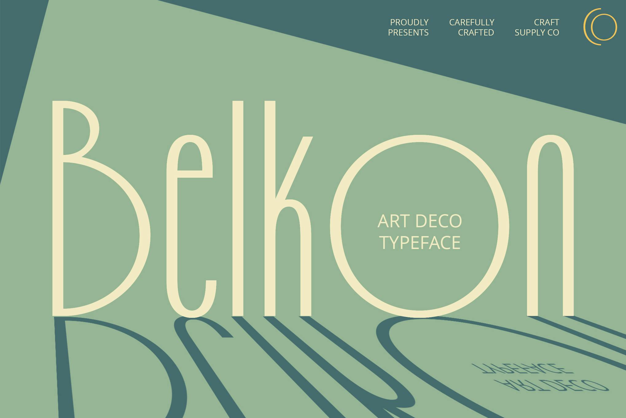Imagen de portada de Belkon – Art Deco Font (fuente)