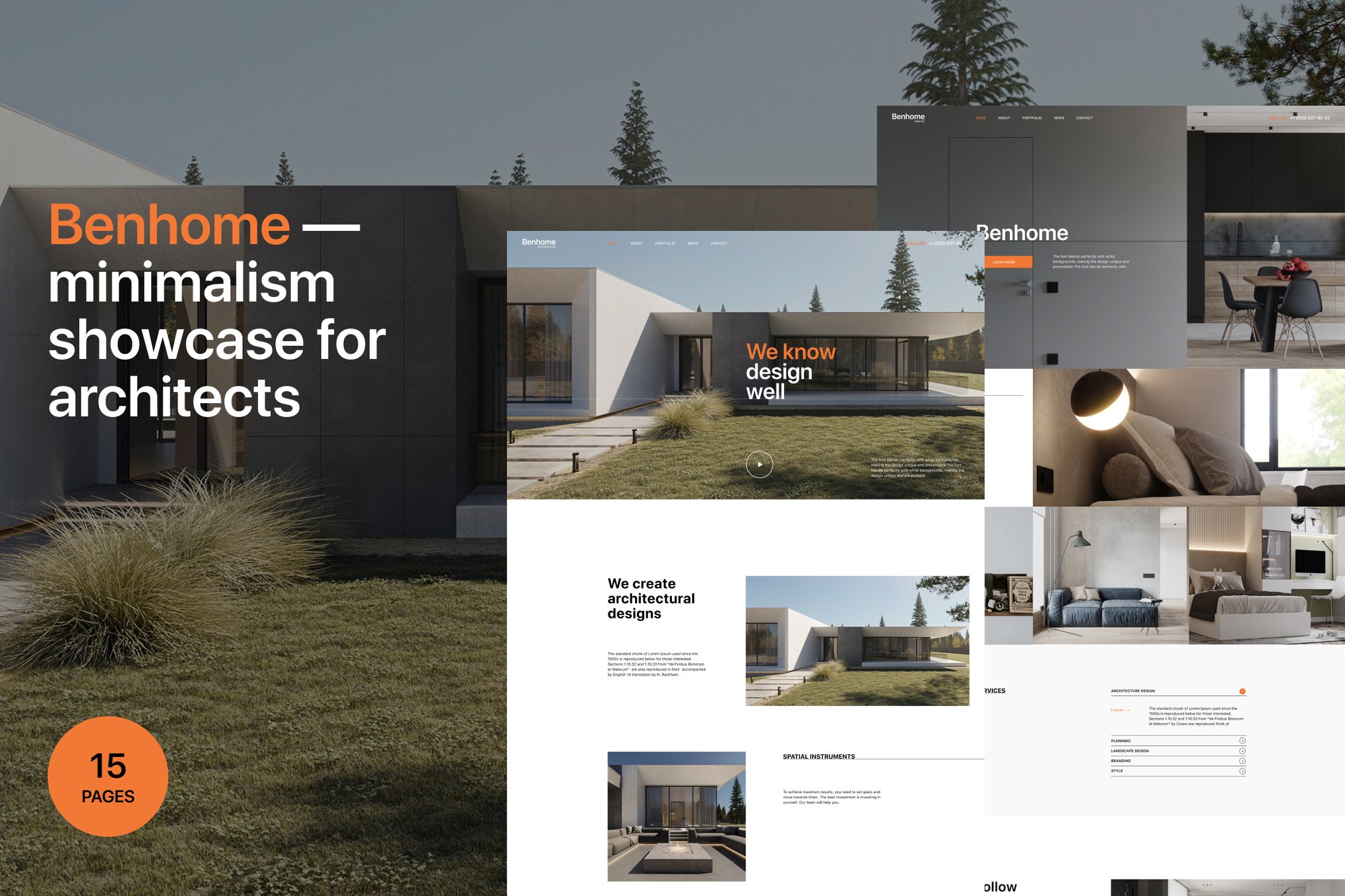 Imagen de portada de Benhome - Architecture & Interior HTML Template (plantilla web)