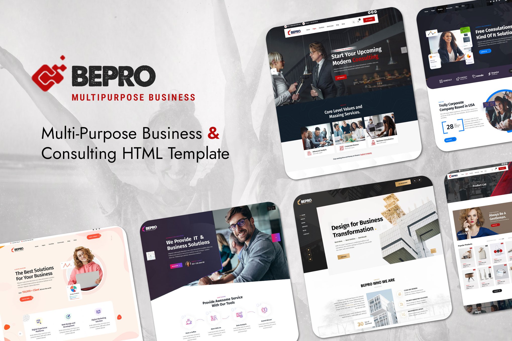 Imagen de portada de Bepro - Multipurpose Business HTML Template (plantilla web)