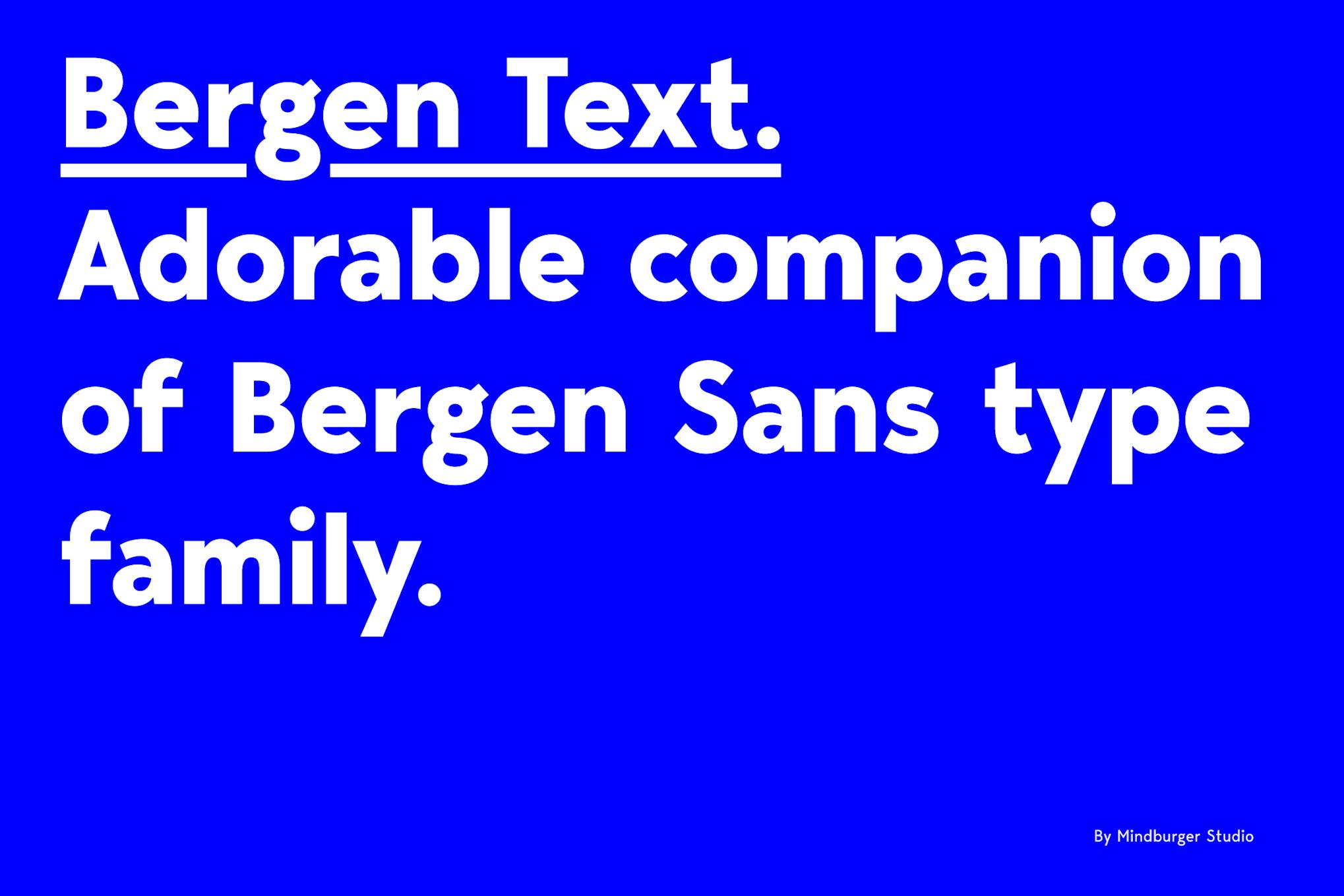 Imagen de portada de Bergen Text (fuente)
