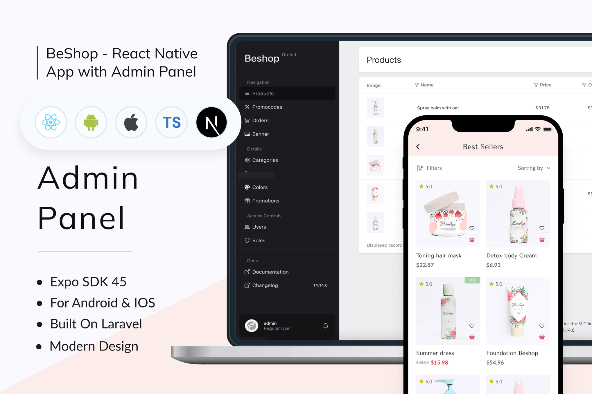 Imagen de portada de BeShop - Beauty Store App with React Next JS (plantilla web)