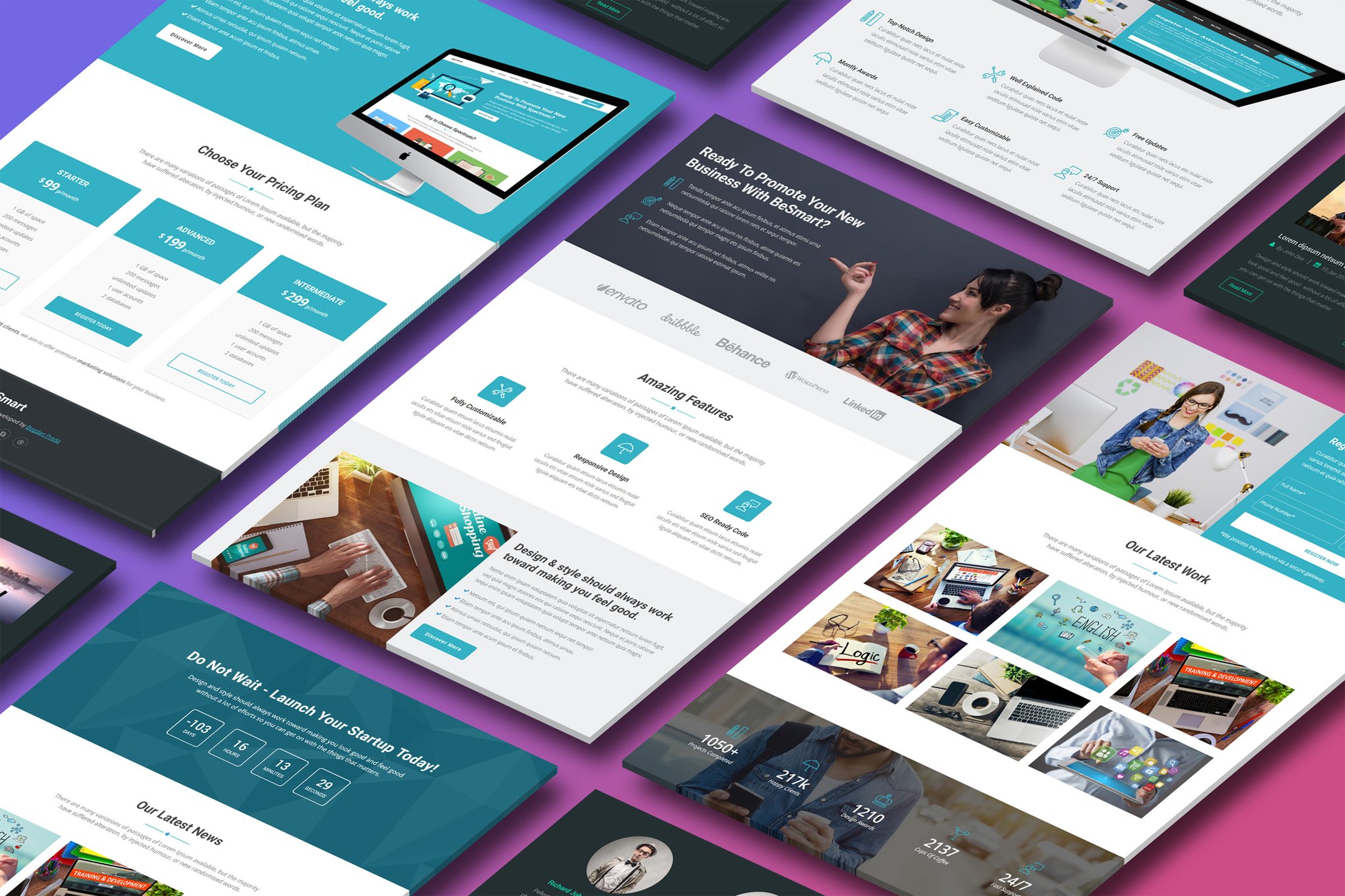 Imagen de portada de BeSmart - Premium HTML Template (plantilla web)