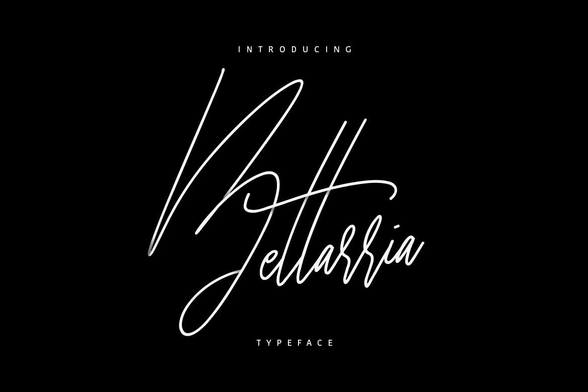 Imagen de portada de Bettarria Signature Typeface (fuente)