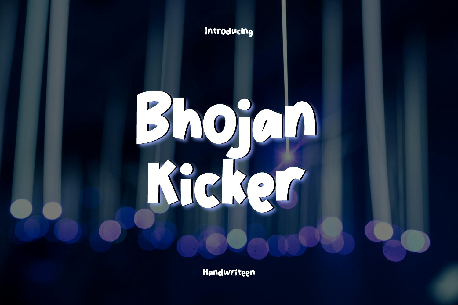 Imagen de portada de Bhojan Kicker Font Handwritten (fuente)