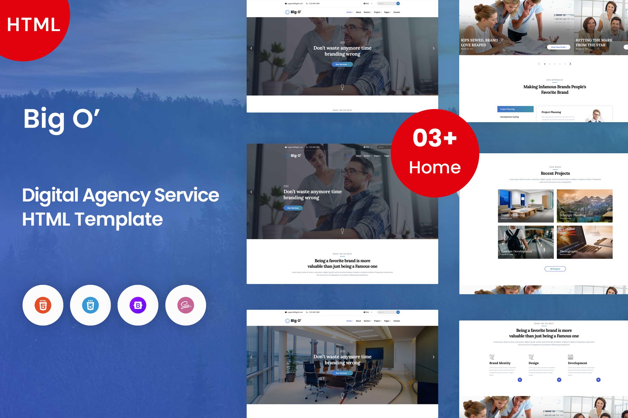 Imagen de portada de Bigo - Digital Agency Template (plantilla web)