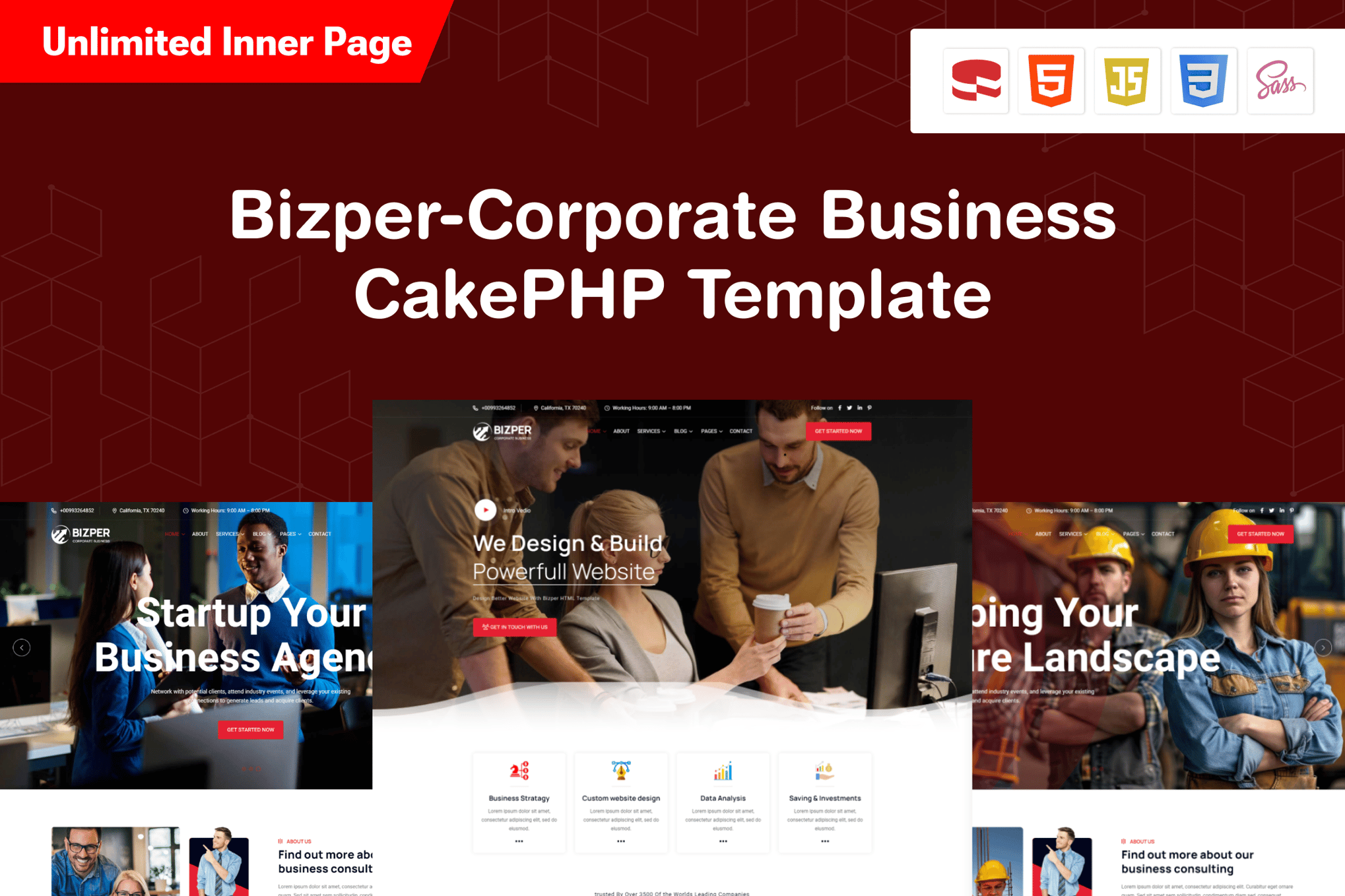 Imagen de portada de Bizper - Business Consulting CakePHP Template (plantilla web)