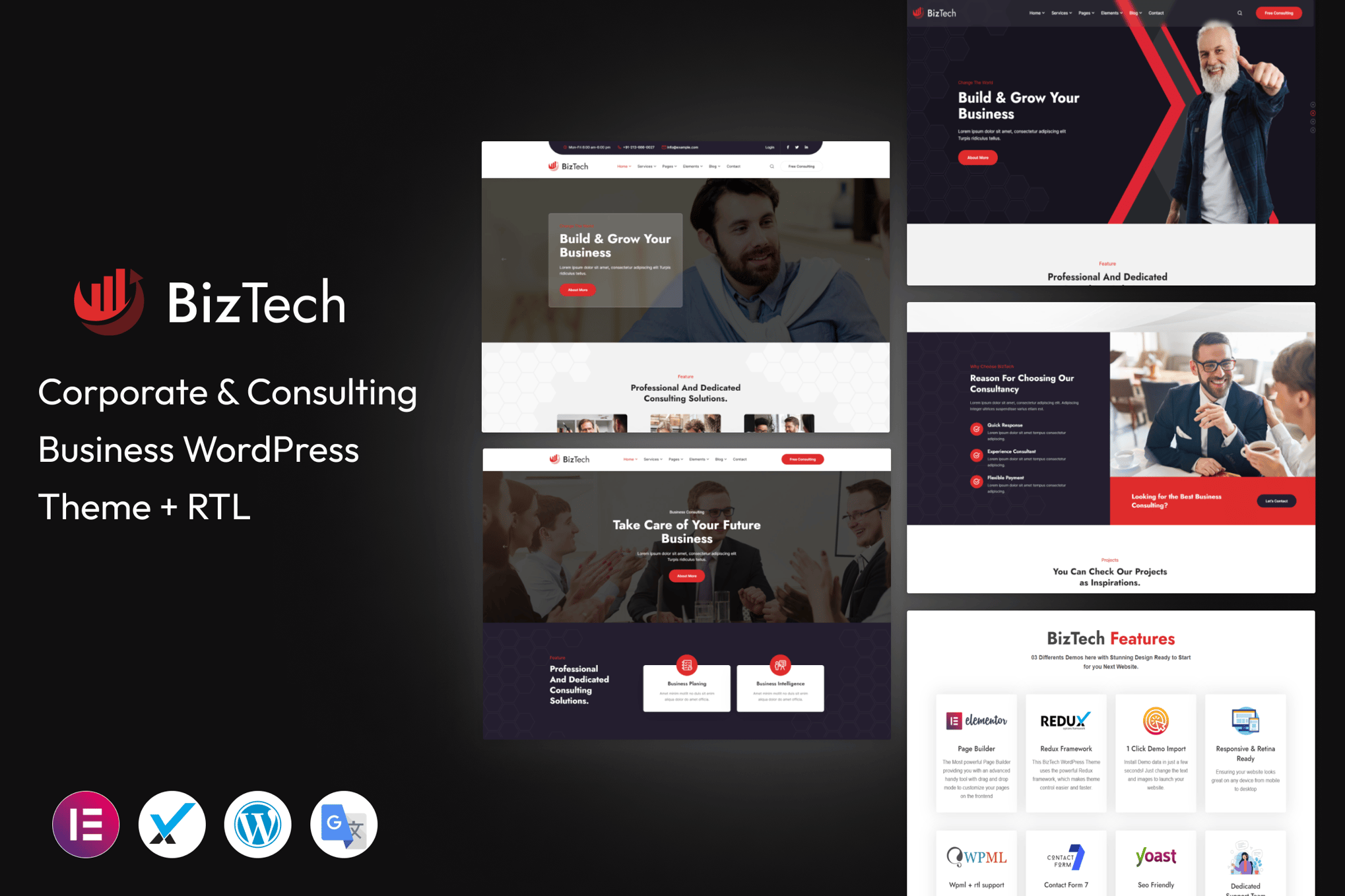 Imagen de portada de Biztech - Consulting Business WordPress Theme (tema)