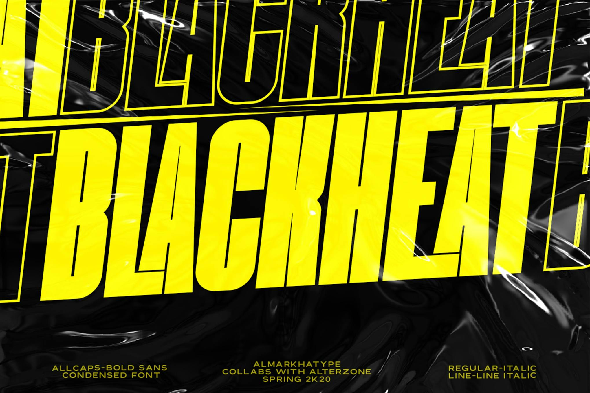 Imagen de portada de Blackheat - Bold Sans Condensed (fuente)