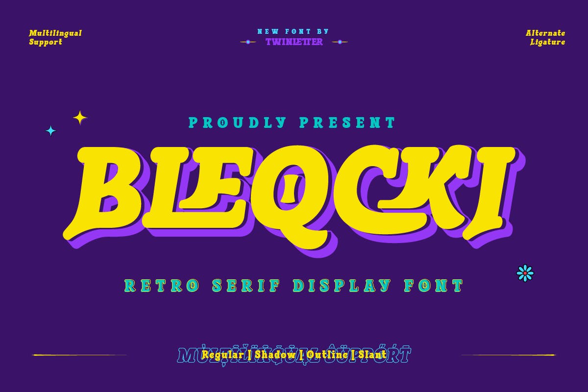 Imagen de portada de Bleqcki - Serif Display (fuente)