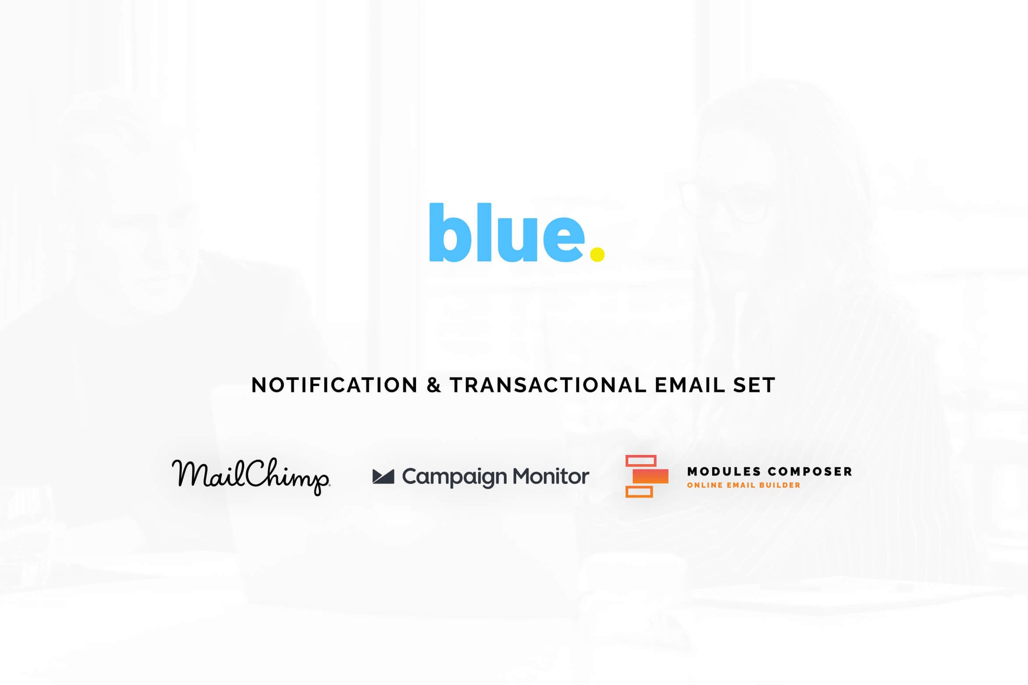 Imagen de portada de Blue - Notification Email Templates (plantilla web)