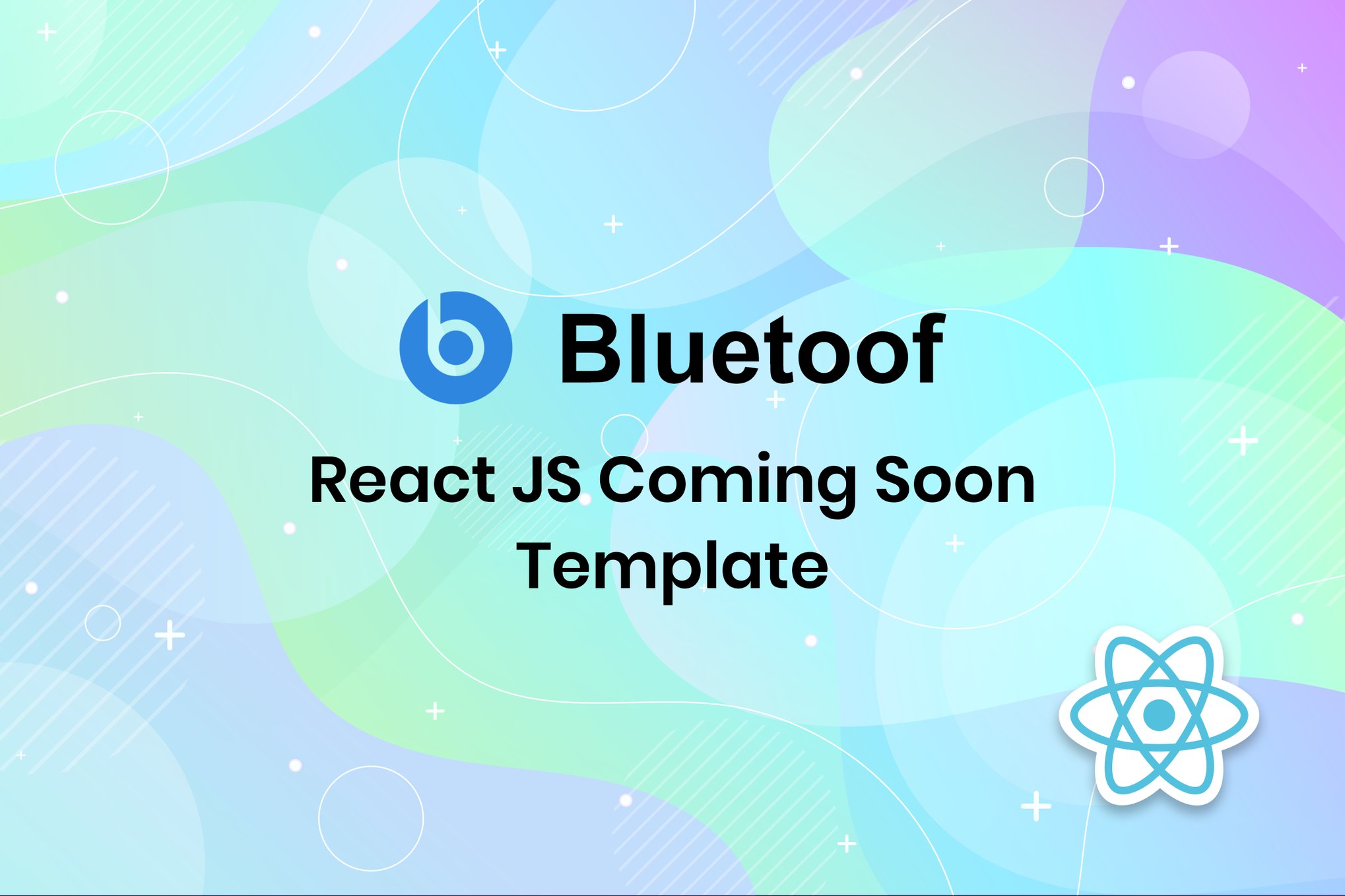 Imagen de portada de Bluetoof - React JS Coming Soon Template (plantilla web)
