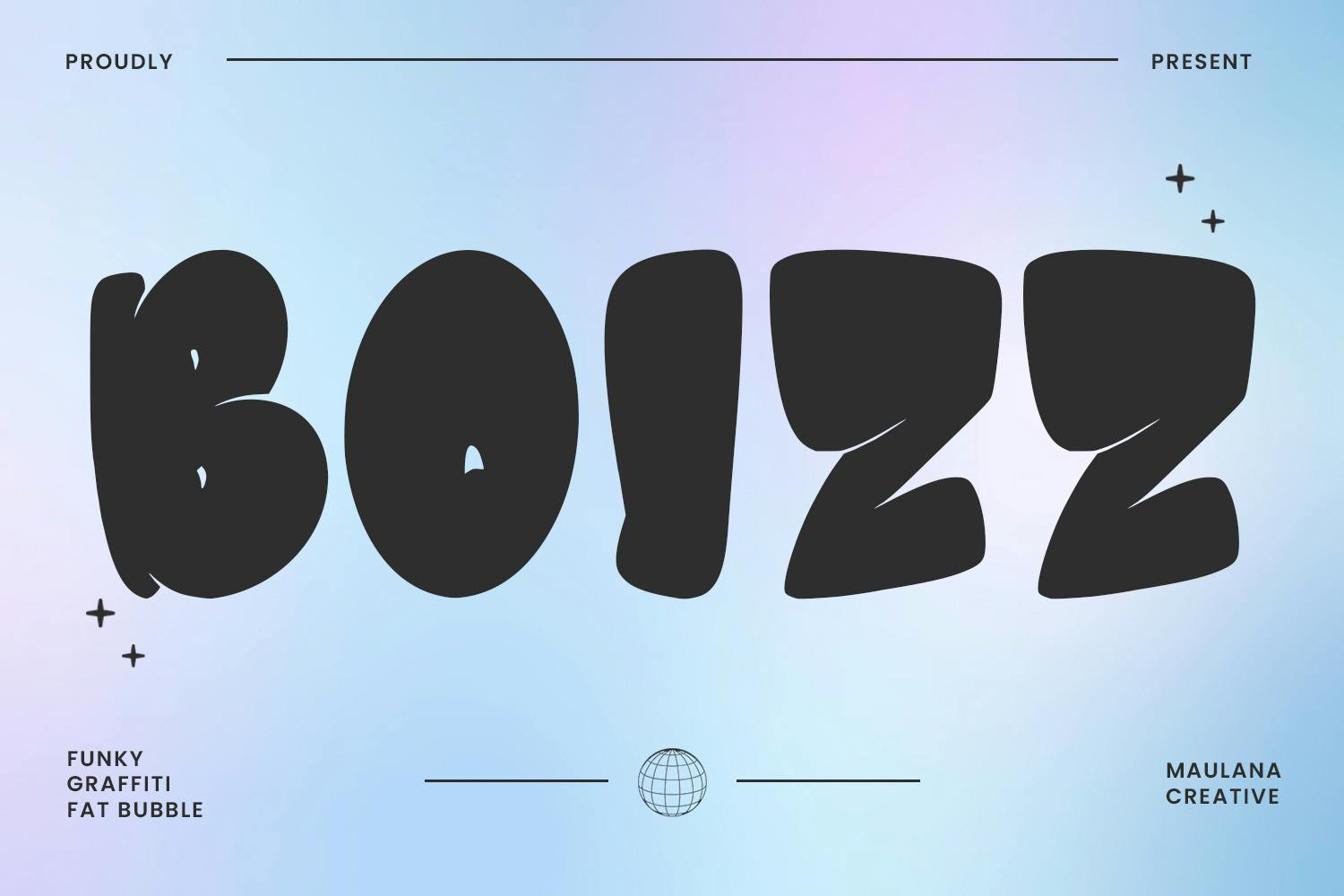 Imagen de portada de Boizz Graffiti Bubble Display Font (fuente)