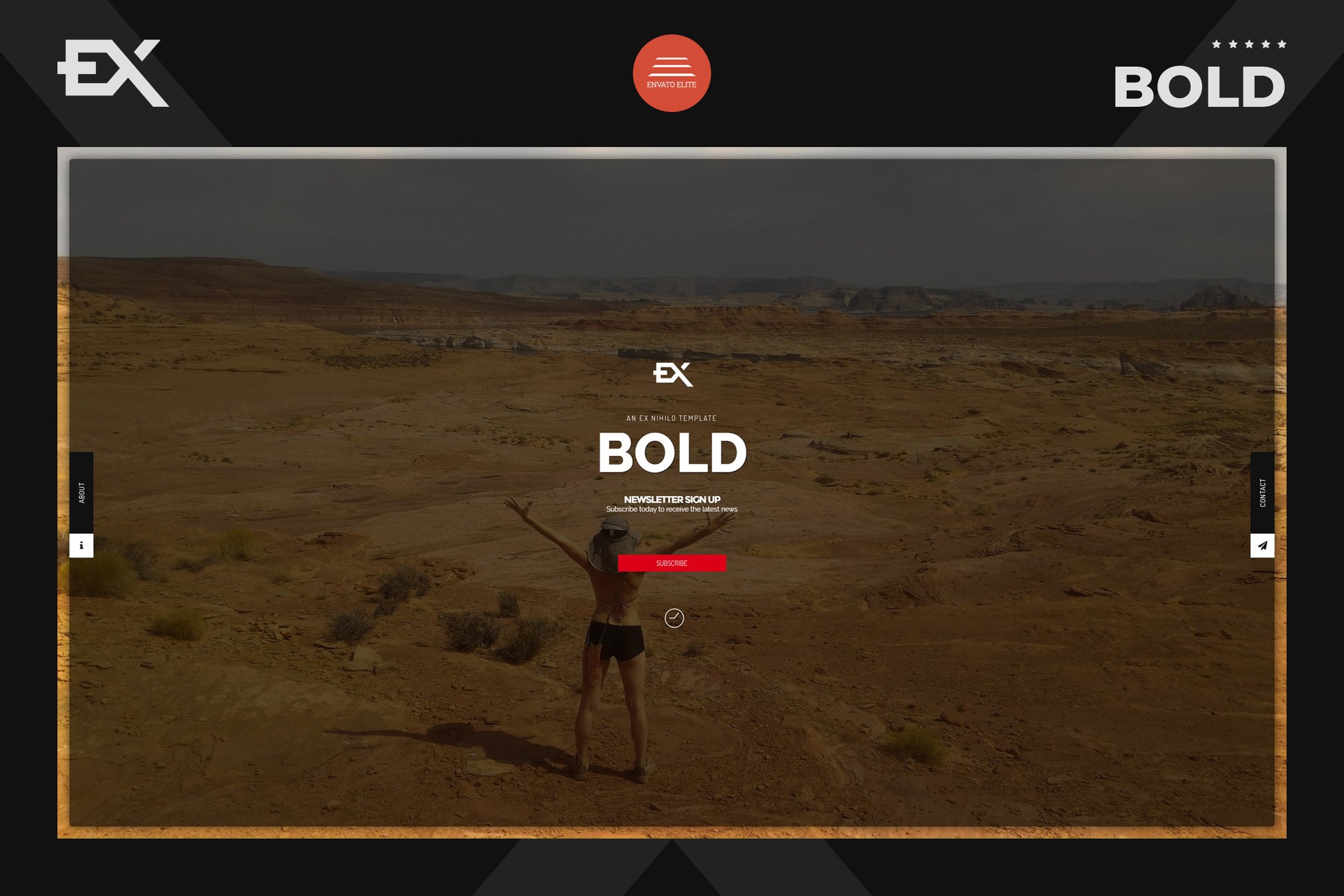 Imagen de portada de Bold - Responsive Under Construction Template (plantilla web)
