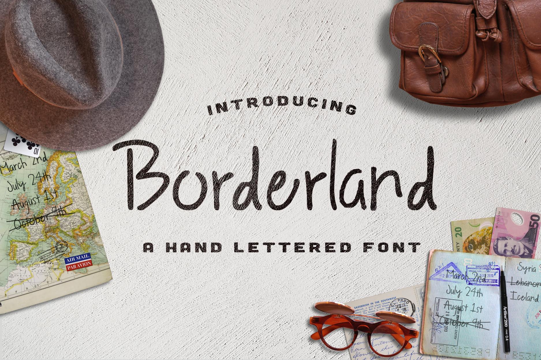 Imagen de portada de Borderland Font (fuente)